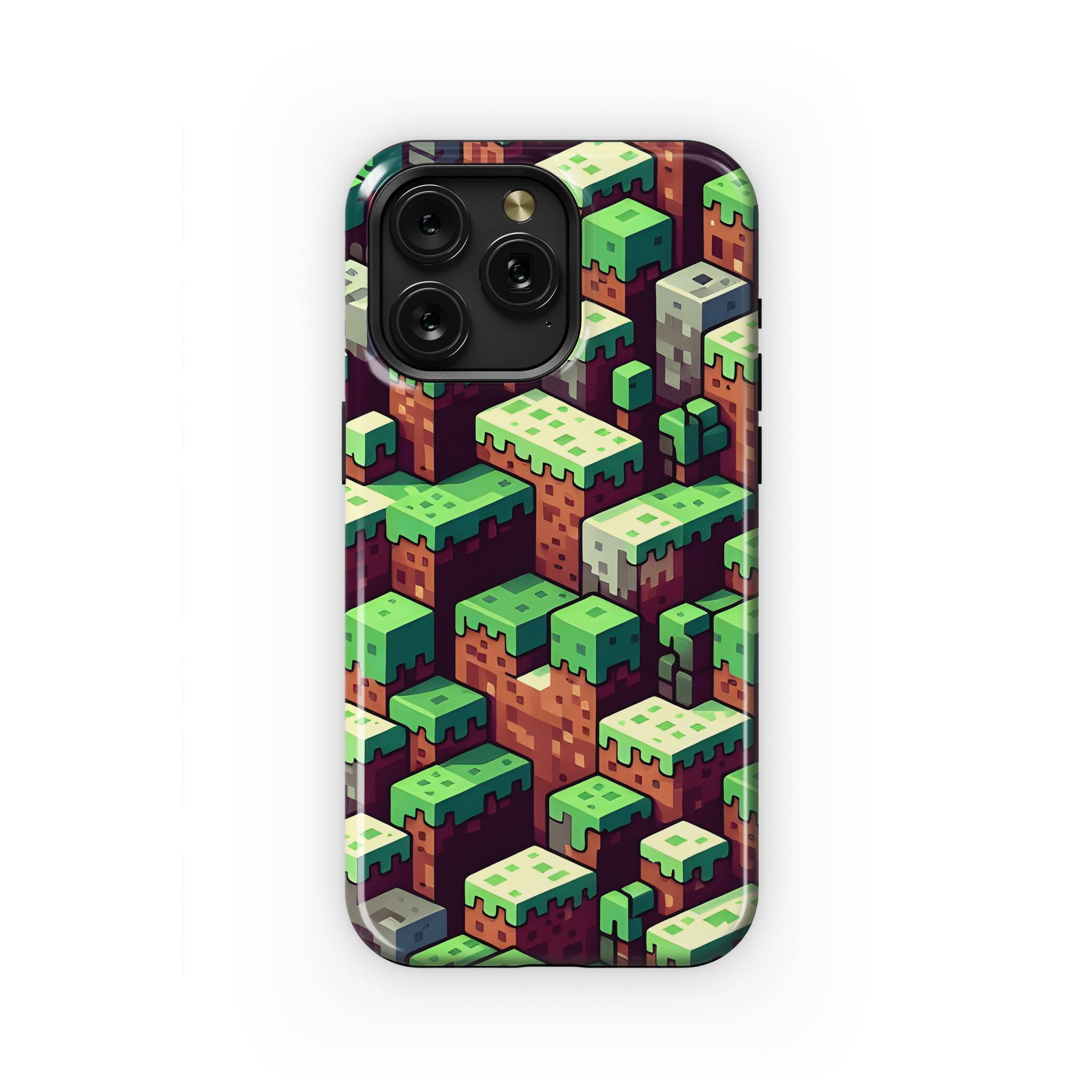 Minecraft Dirt Block Phone Case iPhone Samsung Cover Pixel 2744