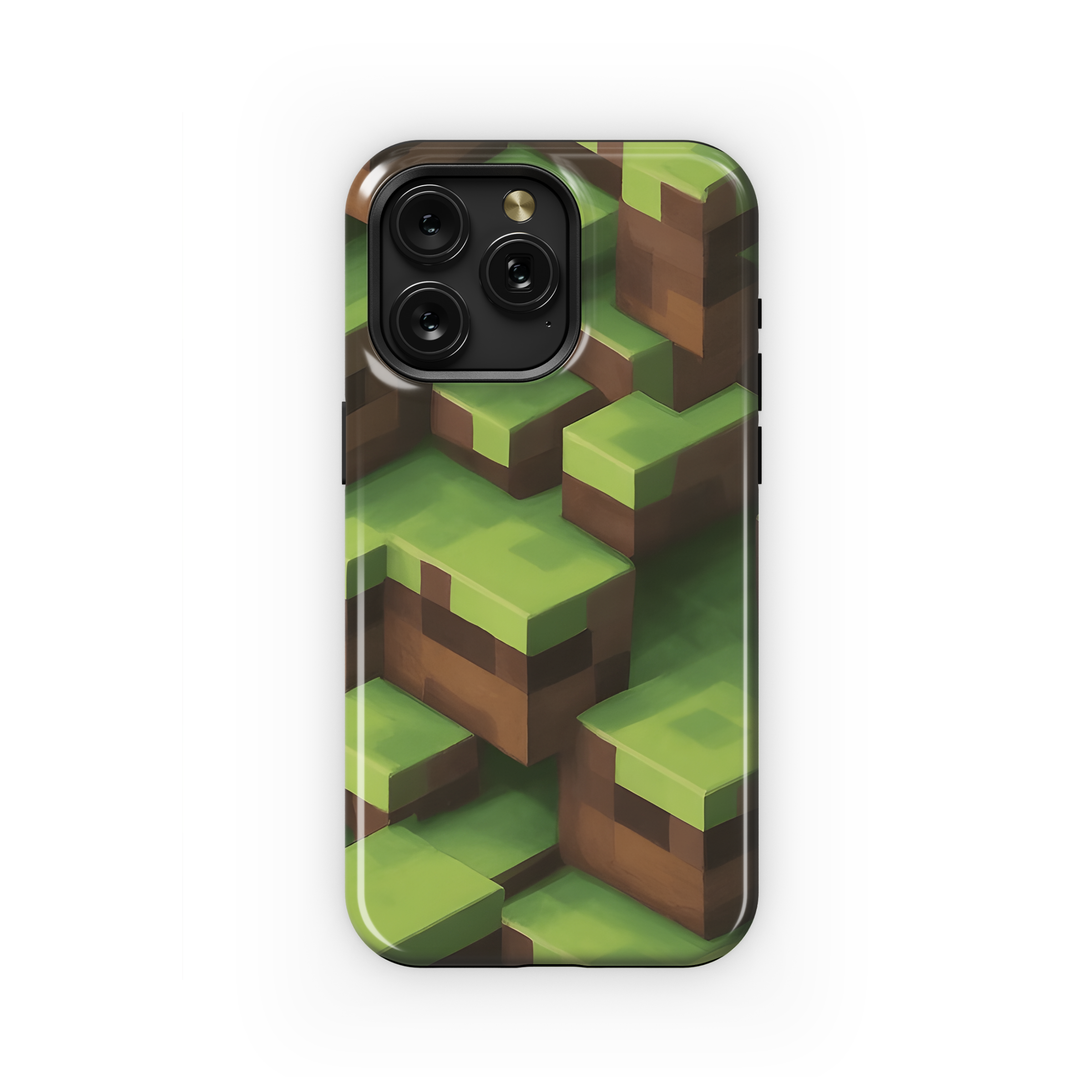 Minecraft Dirt Blocks Phone Case iPhone Samsung Cover Pixel 2738