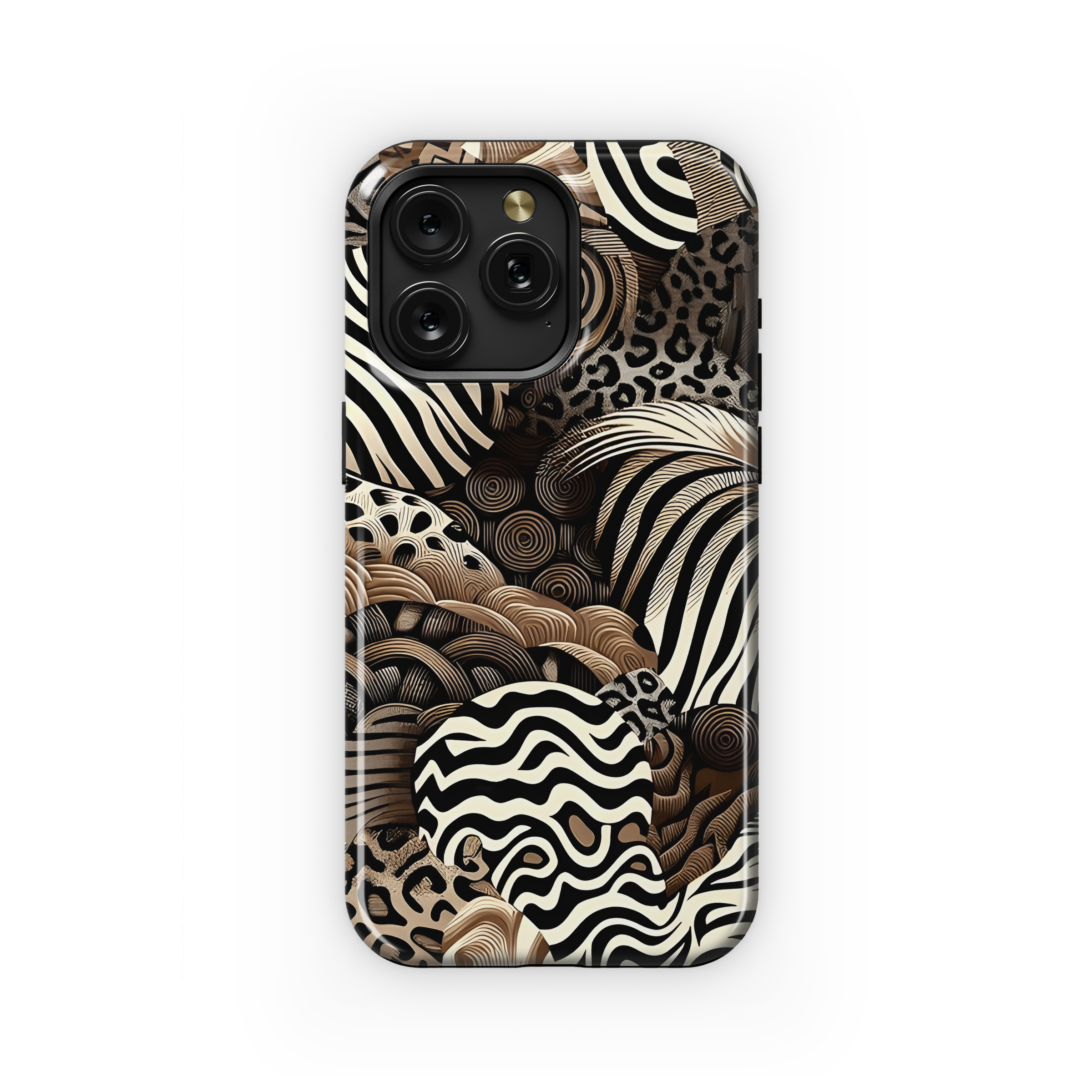 Mixed Animal Skin Phone Case iPhone Samsung Cover Pixel 2753