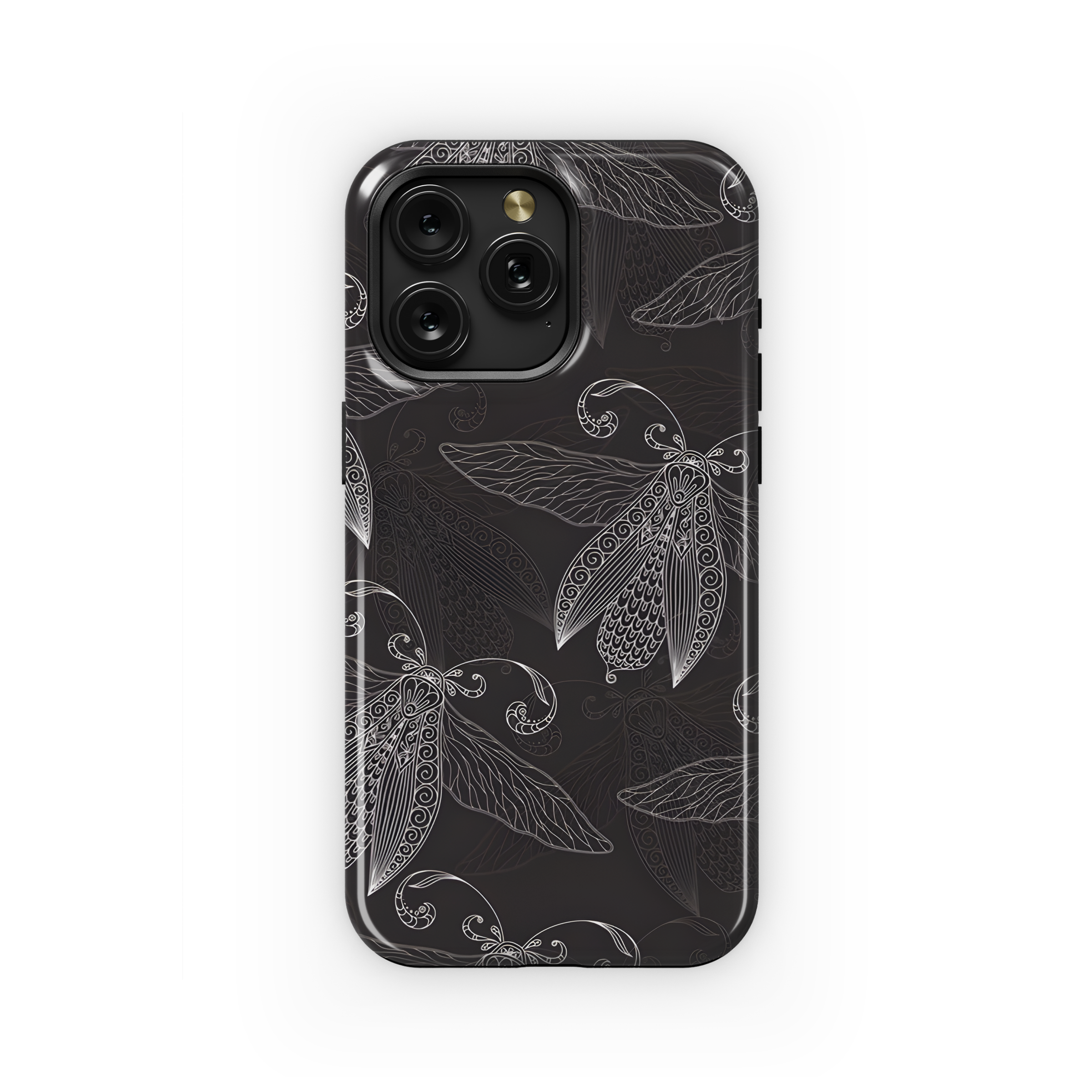 Moths Hand Drawn Insects Phone Case iPhone Samsung Cover Pixel 2670