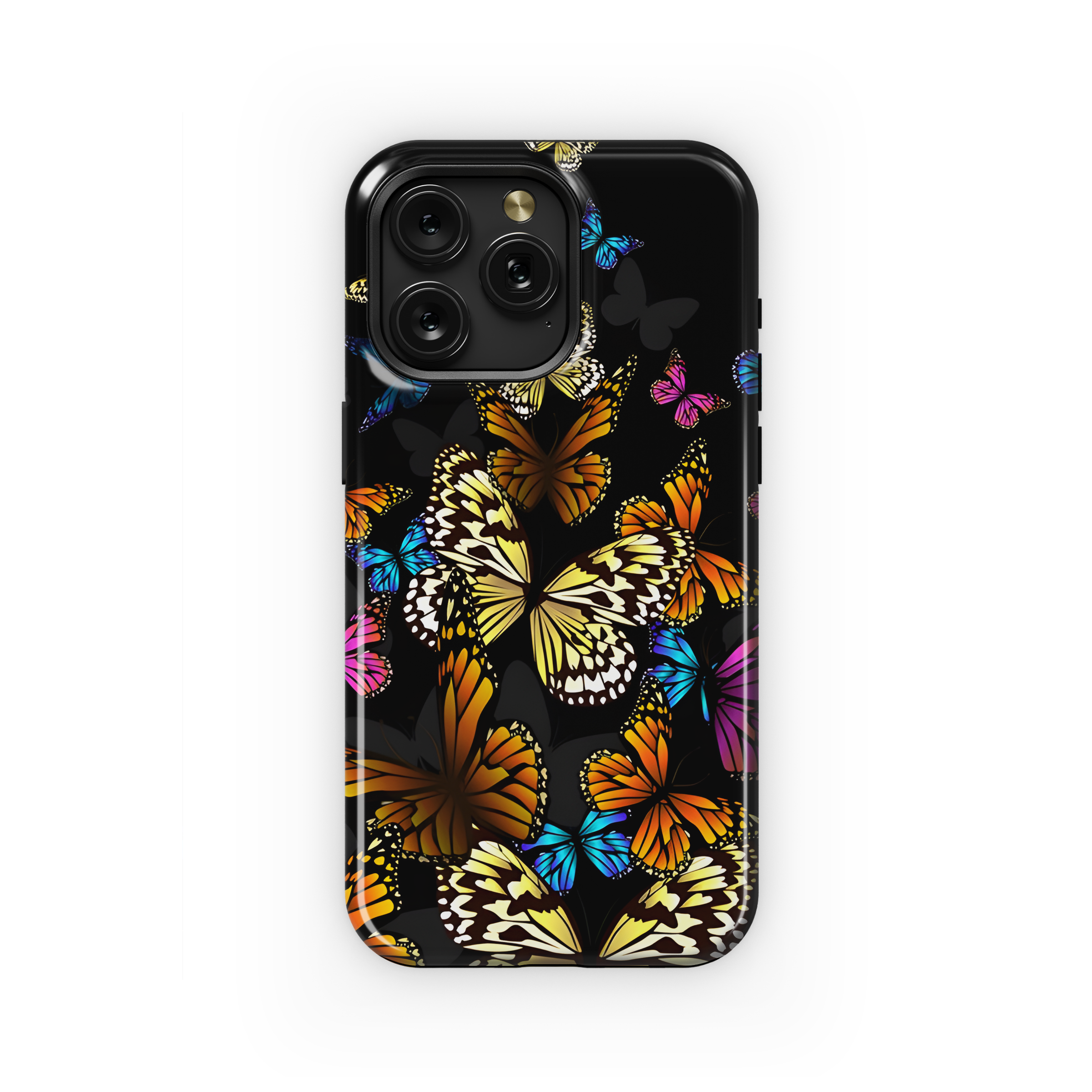 Multicolored Butterflies Phone Case iPhone Samsung Cover Pixel 2809