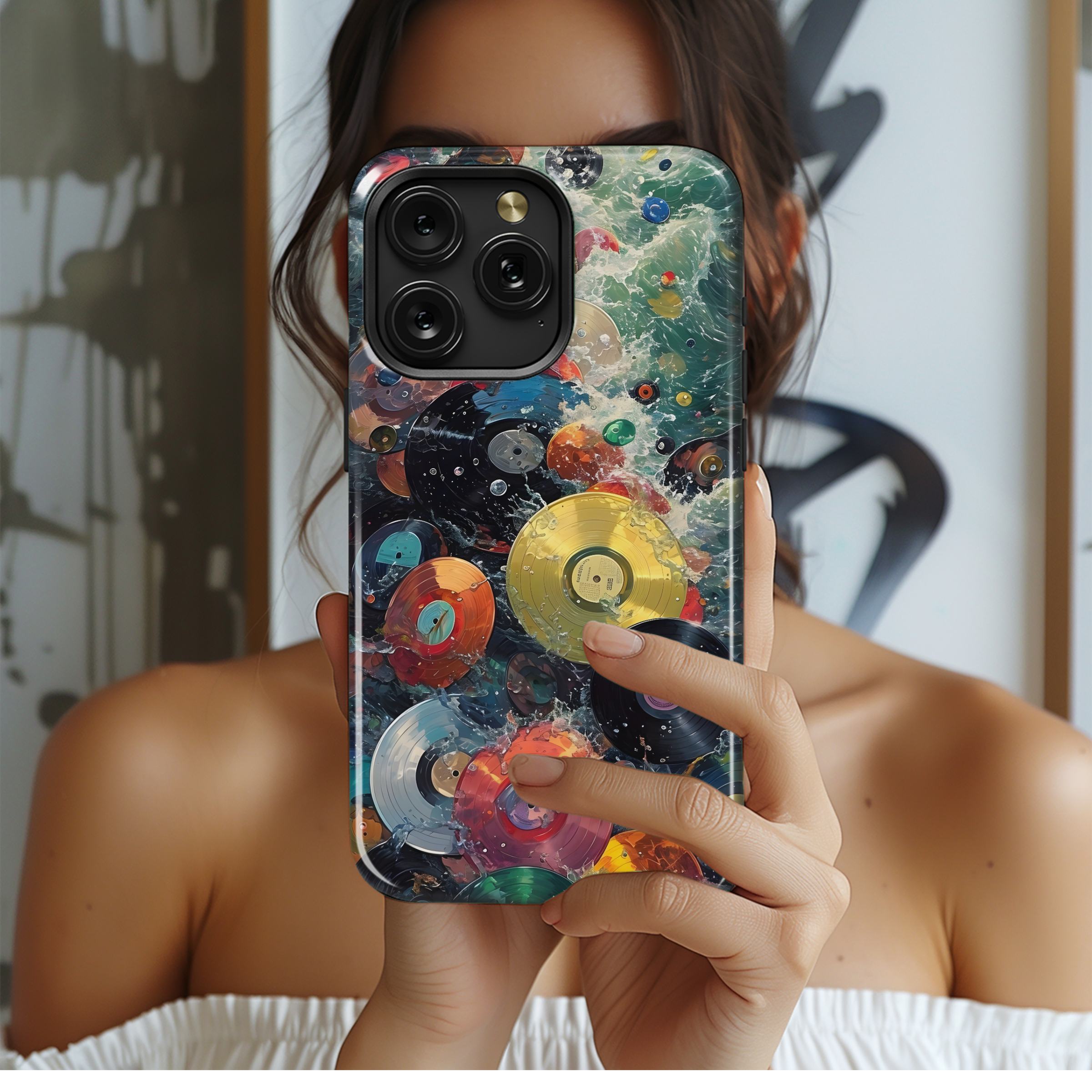 Music Vinyl Plate Sea Phone Case iPhone Samsung Cover Pixel 2074