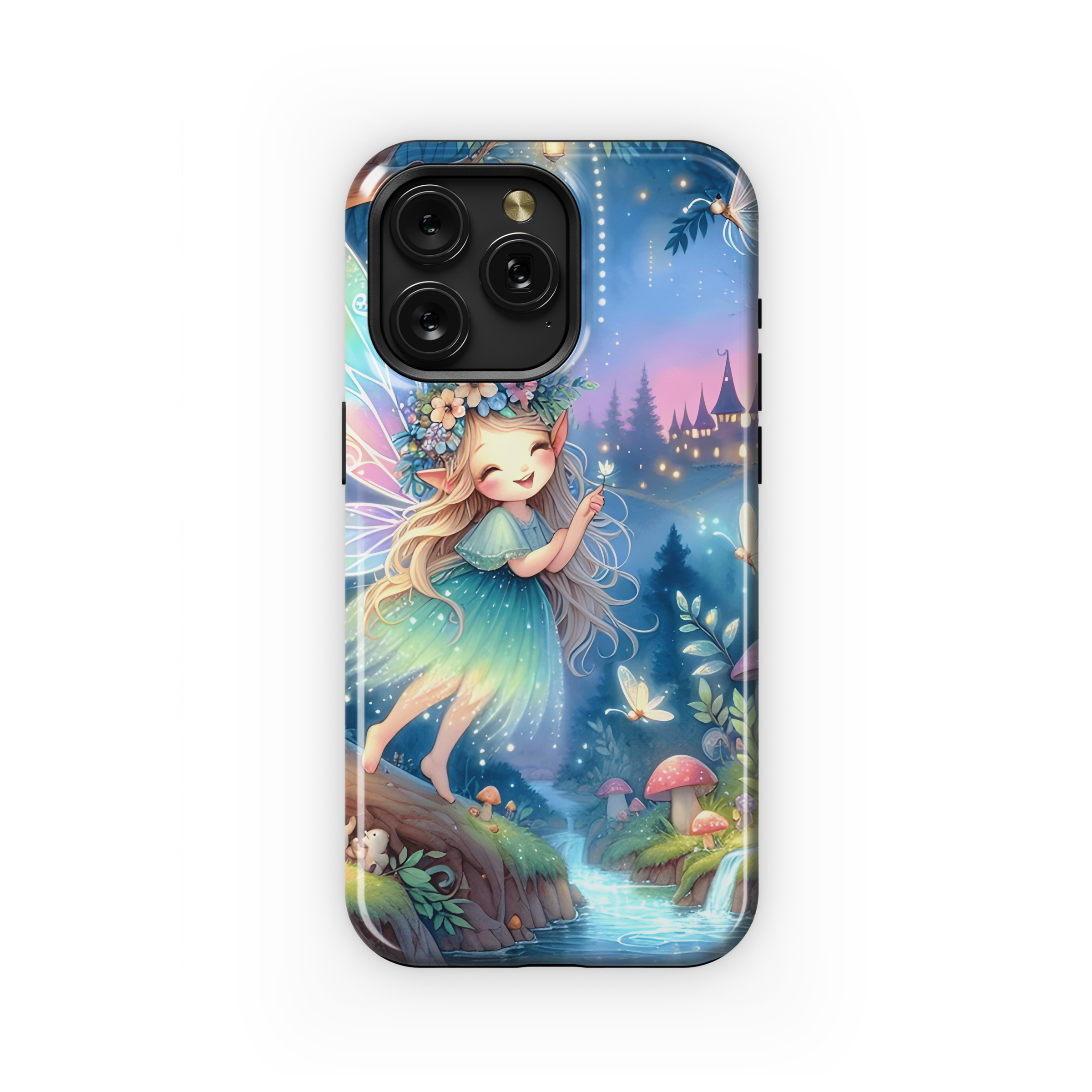 Mystical Fairy in Whimsical Forest Phone Case iPhone Samsung Cover Pixel 3512