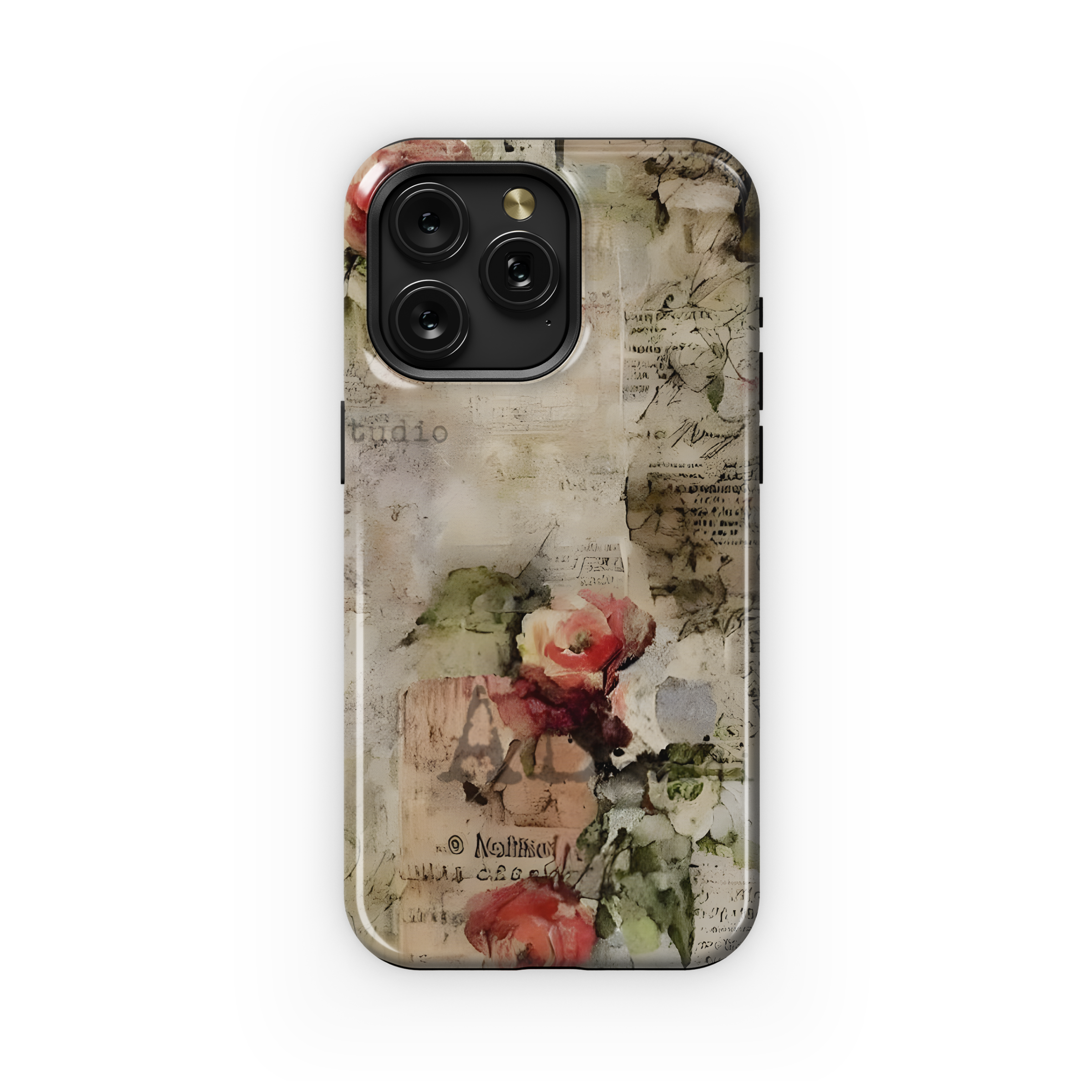 Newspaper Flower Aesthetic Phone Case iPhone Samsung Cover Pixel 1939