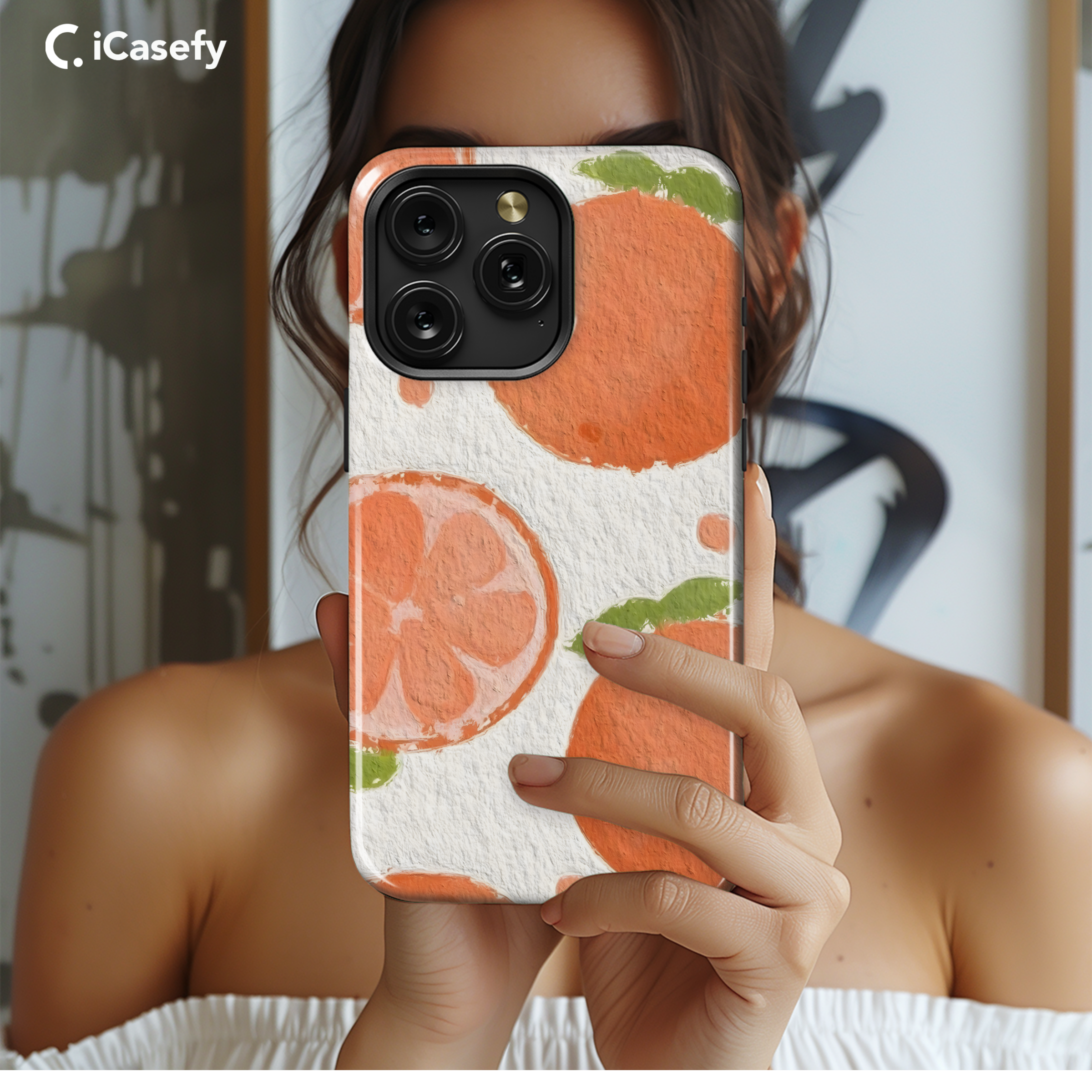 Oranges Paper Phone Case iPhone Samsung Cover Pixel 1965