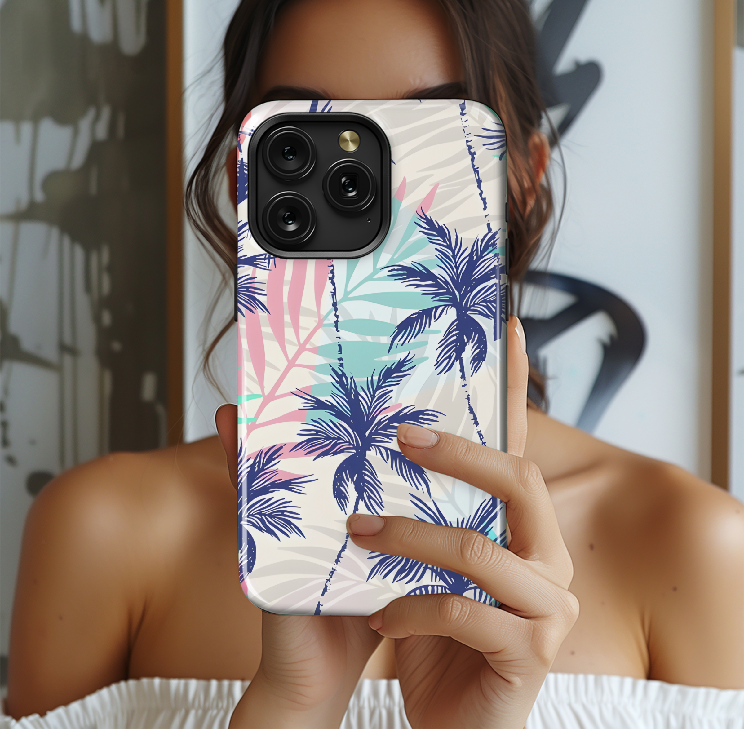 Palm Trees Phone Case iPhone Samsung Cover Pixel 2681