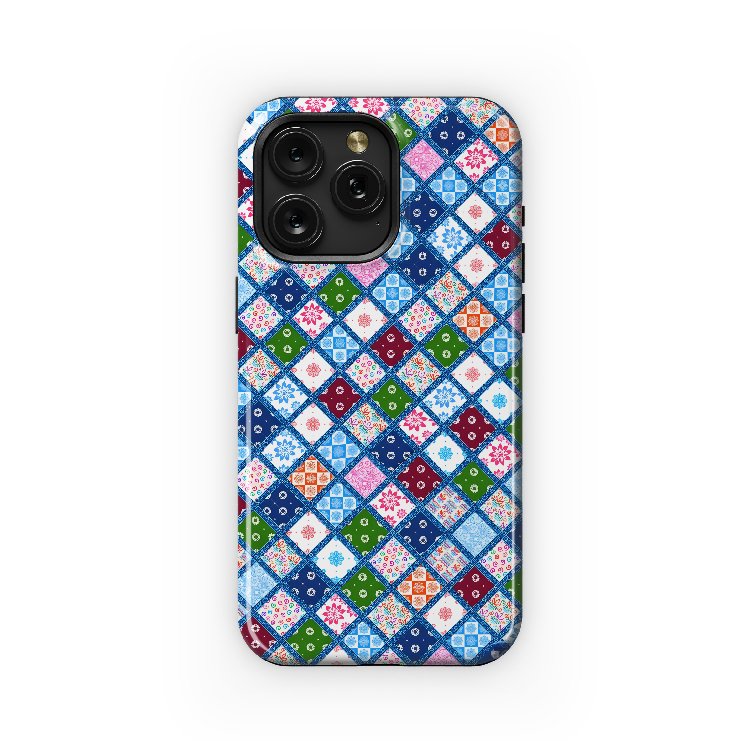 Patchwork Diamond Design
 Phone Case iPhone Samsung Cover Pixel 4205