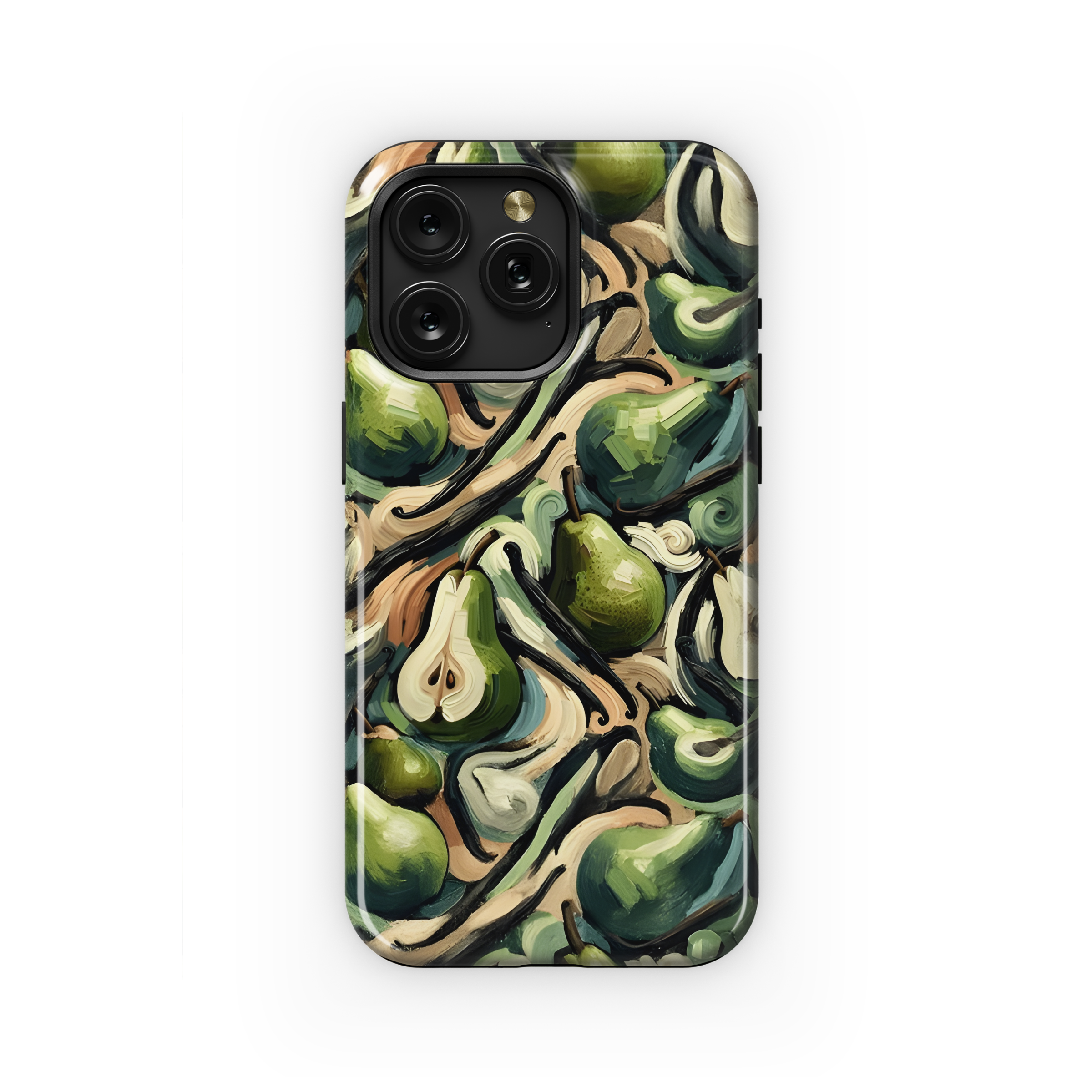 Pear Vanilla Pod Paint Abstract Repeat Phone Case iPhone Samsung Cover Pixel 3783