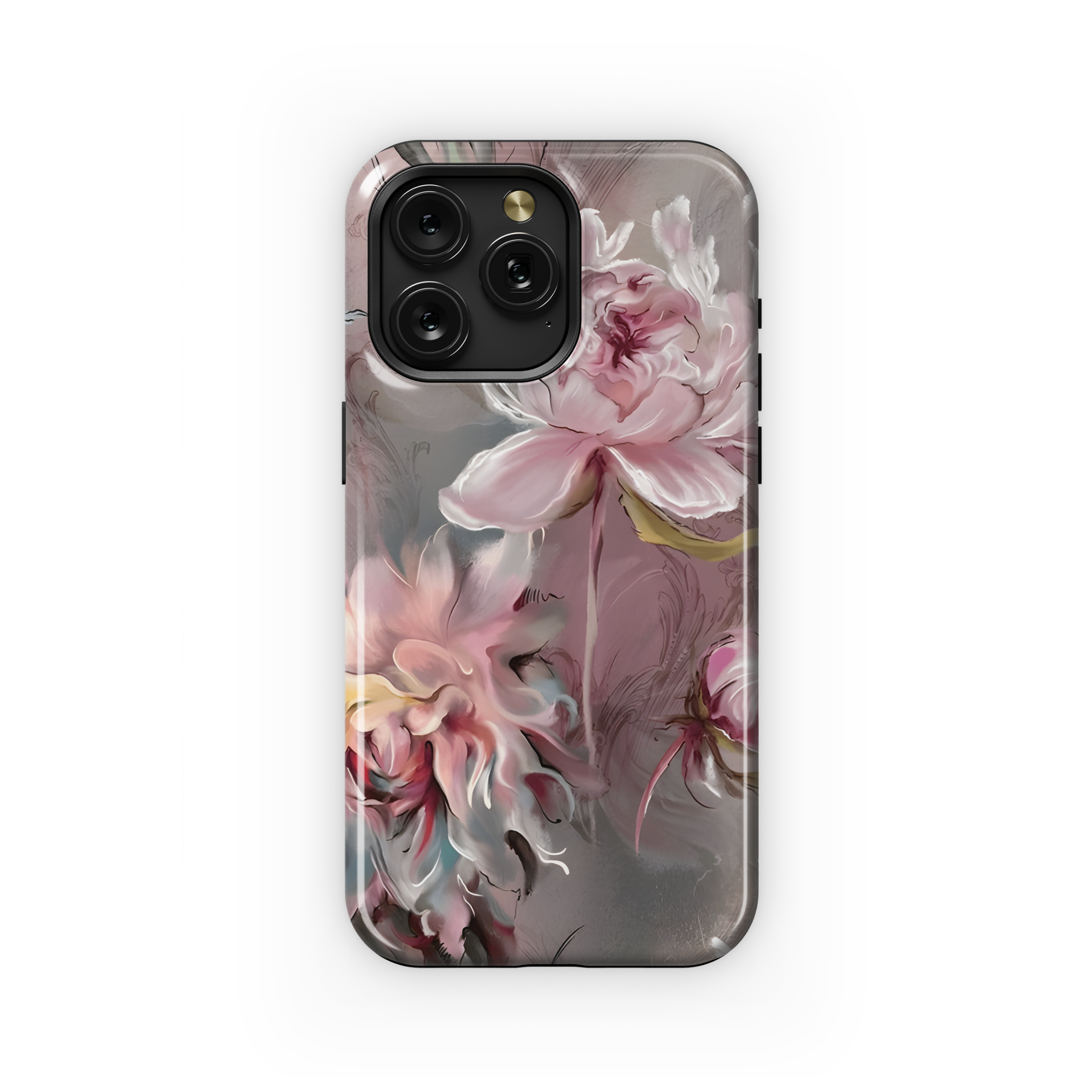 Peony Monograms Phone Case iPhone Samsung Cover Pixel 2581