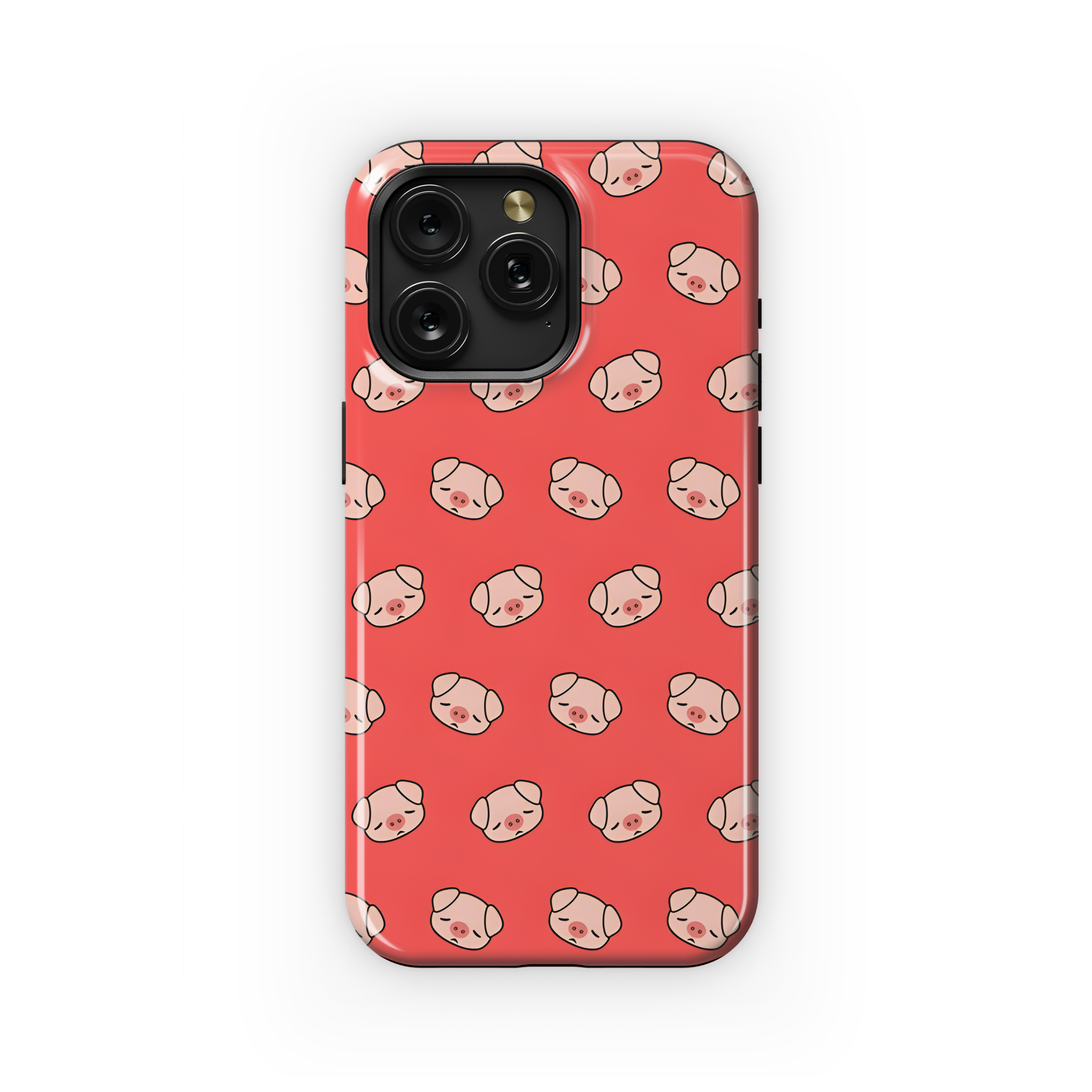 Piggy Emoji Phone Case iPhone Samsung Cover Pixel 2651