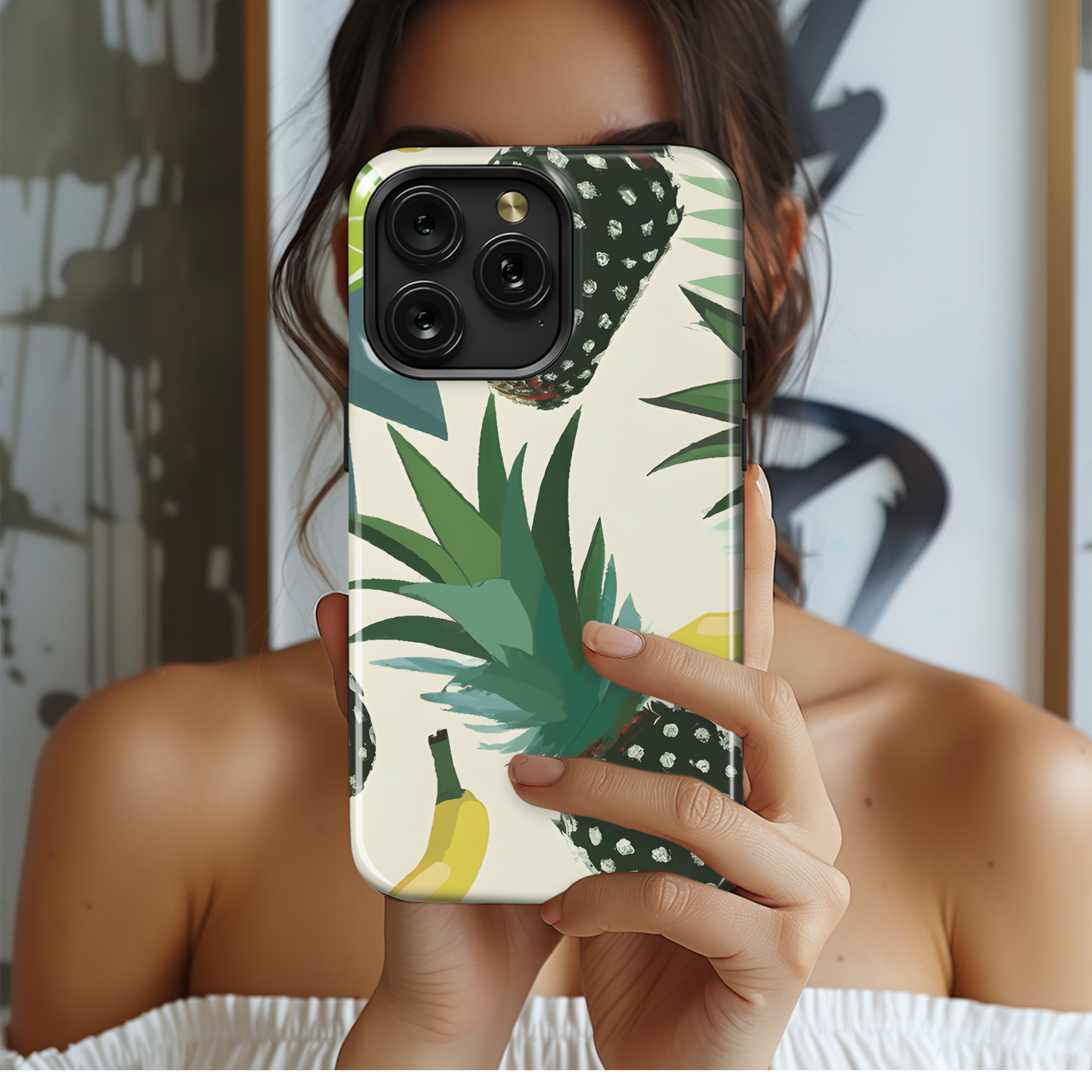 Pineapple Lime Banana Leaves Phone Case iPhone Samsung Cover Pixel 2938