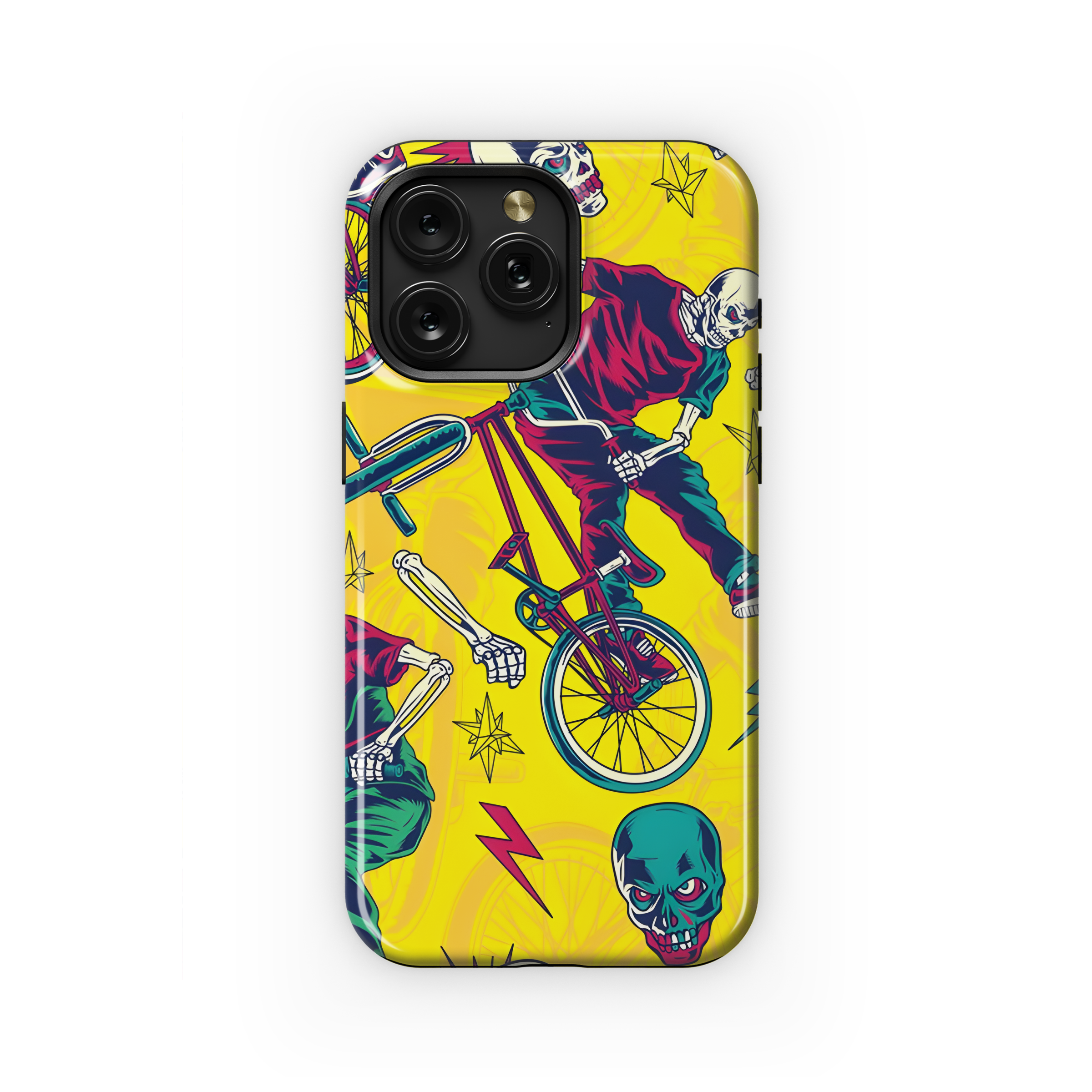 Pop Culture BMX Skull Phone Case iPhone Samsung Cover Pixel 2540