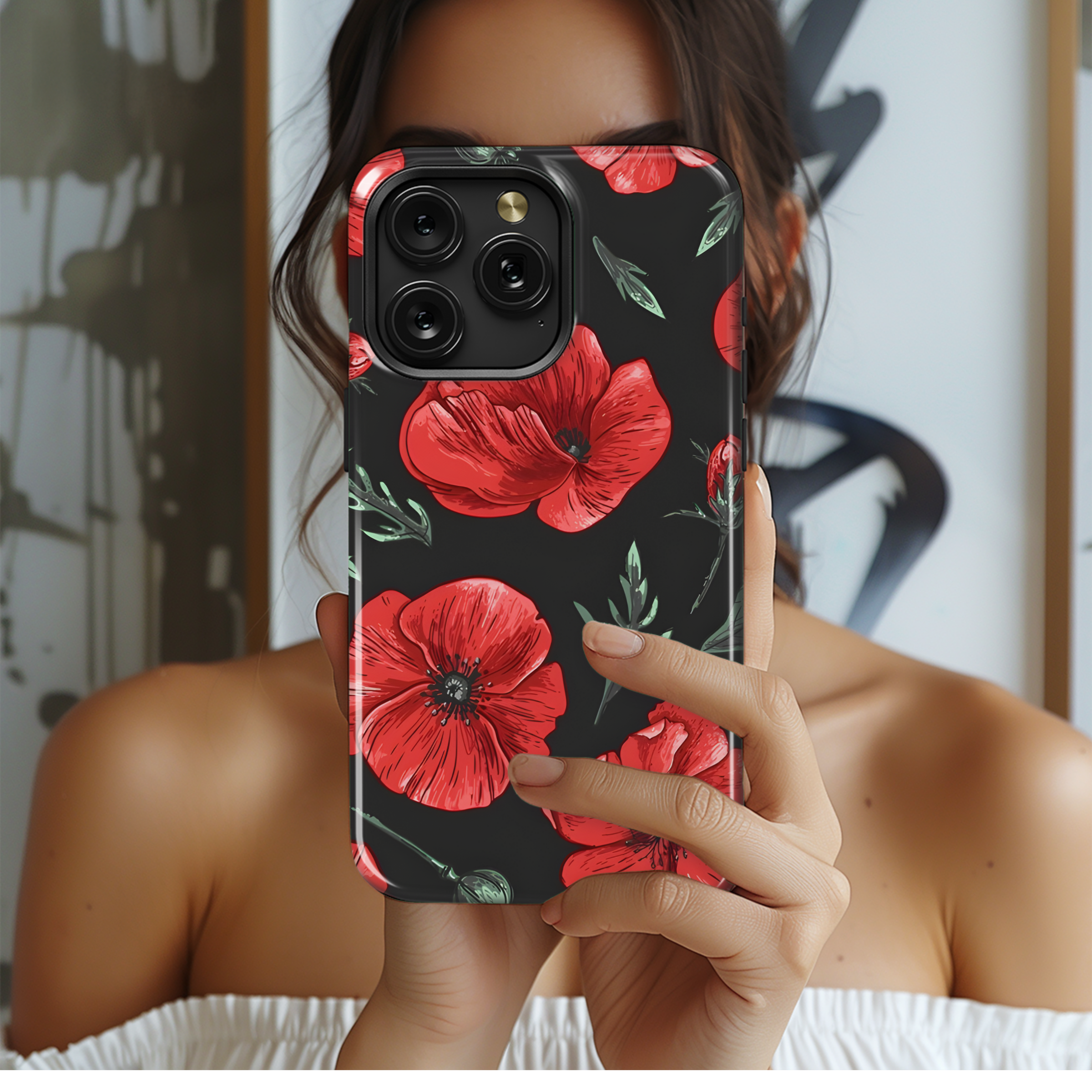 Poppies Flowers Remembrance Day Phone Case iPhone Samsung Cover Pixel 2569