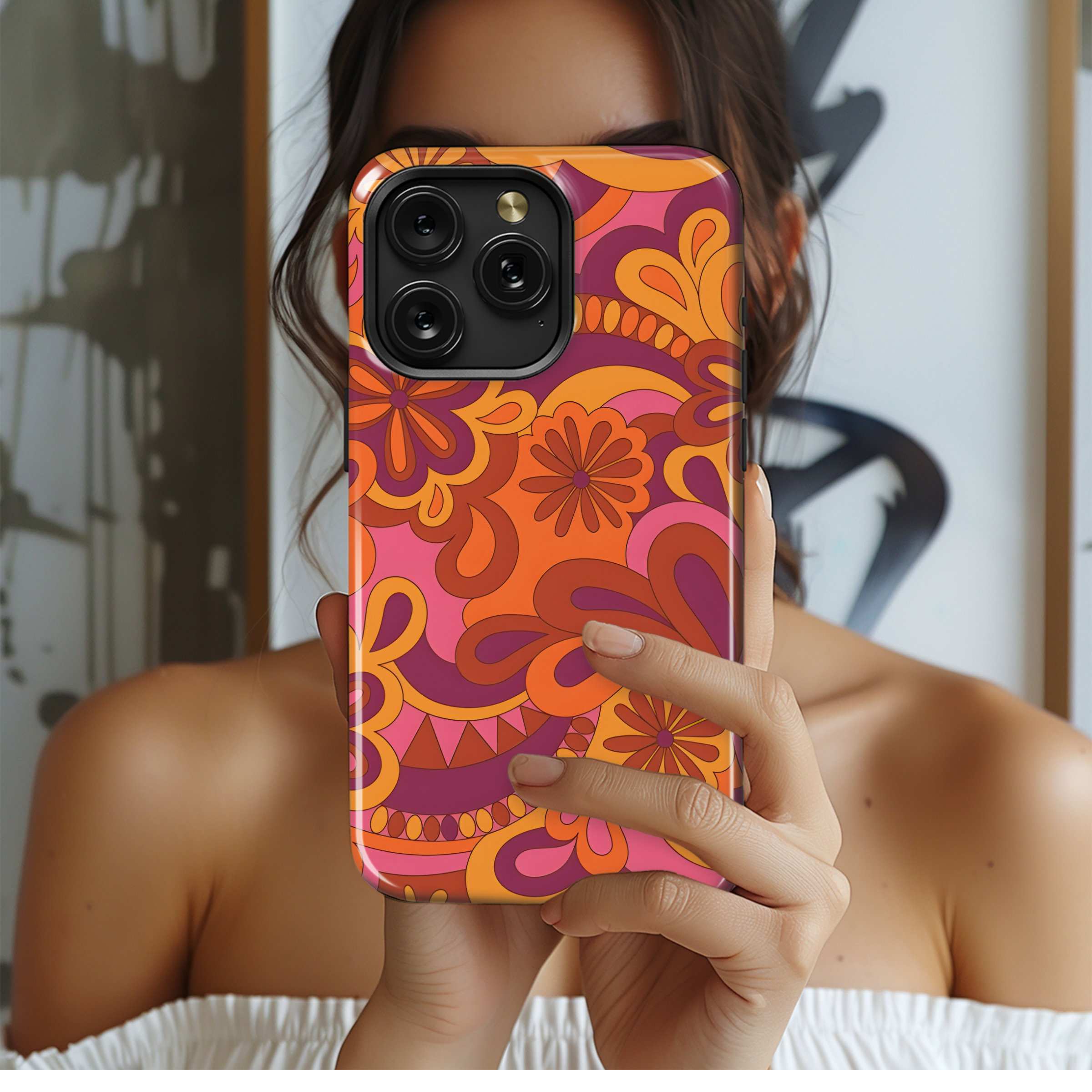 Psychedelic Hippie Phone Case iPhone Samsung Cover Pixel 2496