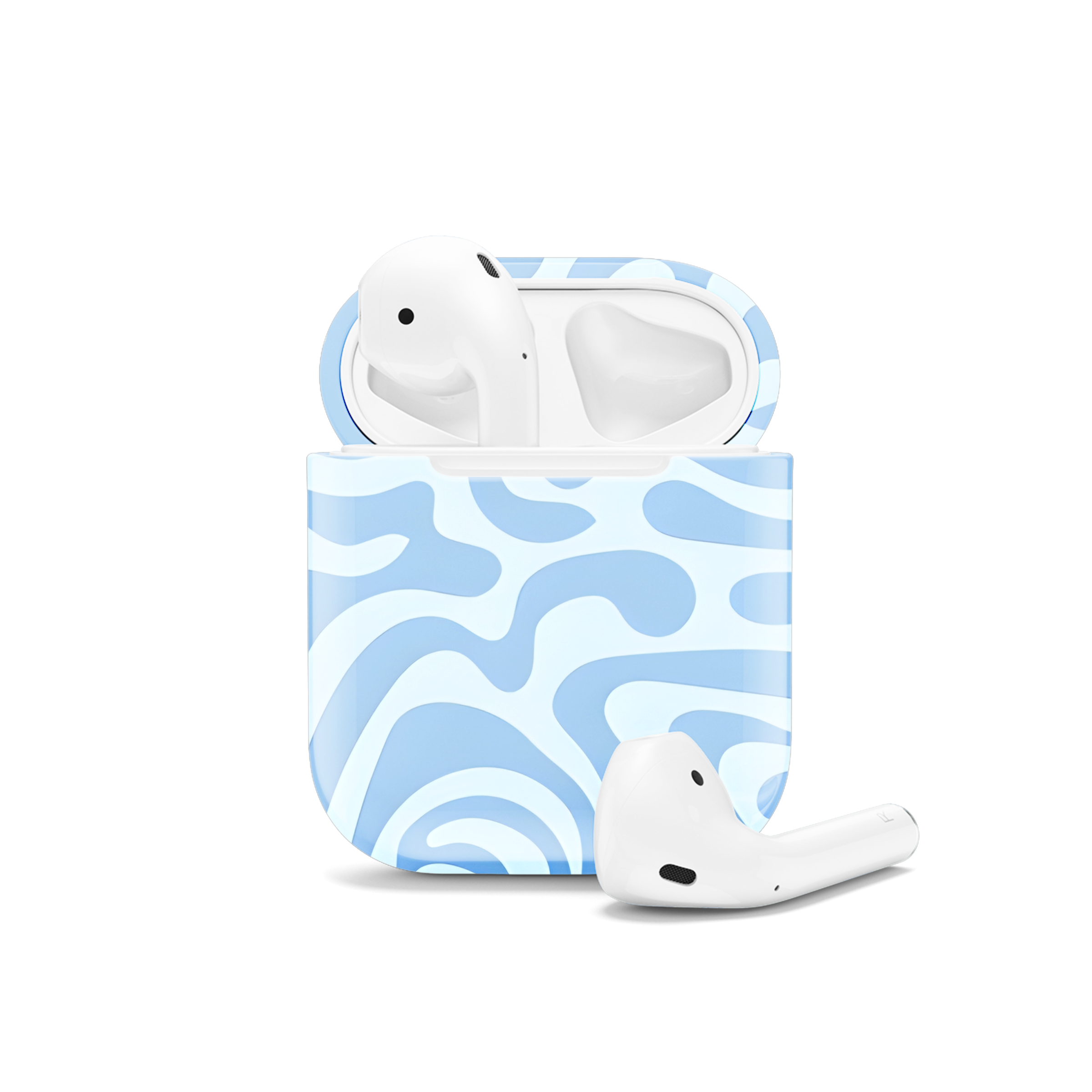 Psychedelic Retro Waves Seamless Pattern AirPods Case AirPods Pro AirPods Pro 2 AirPods 3 AirPods 2 Glossy 2153