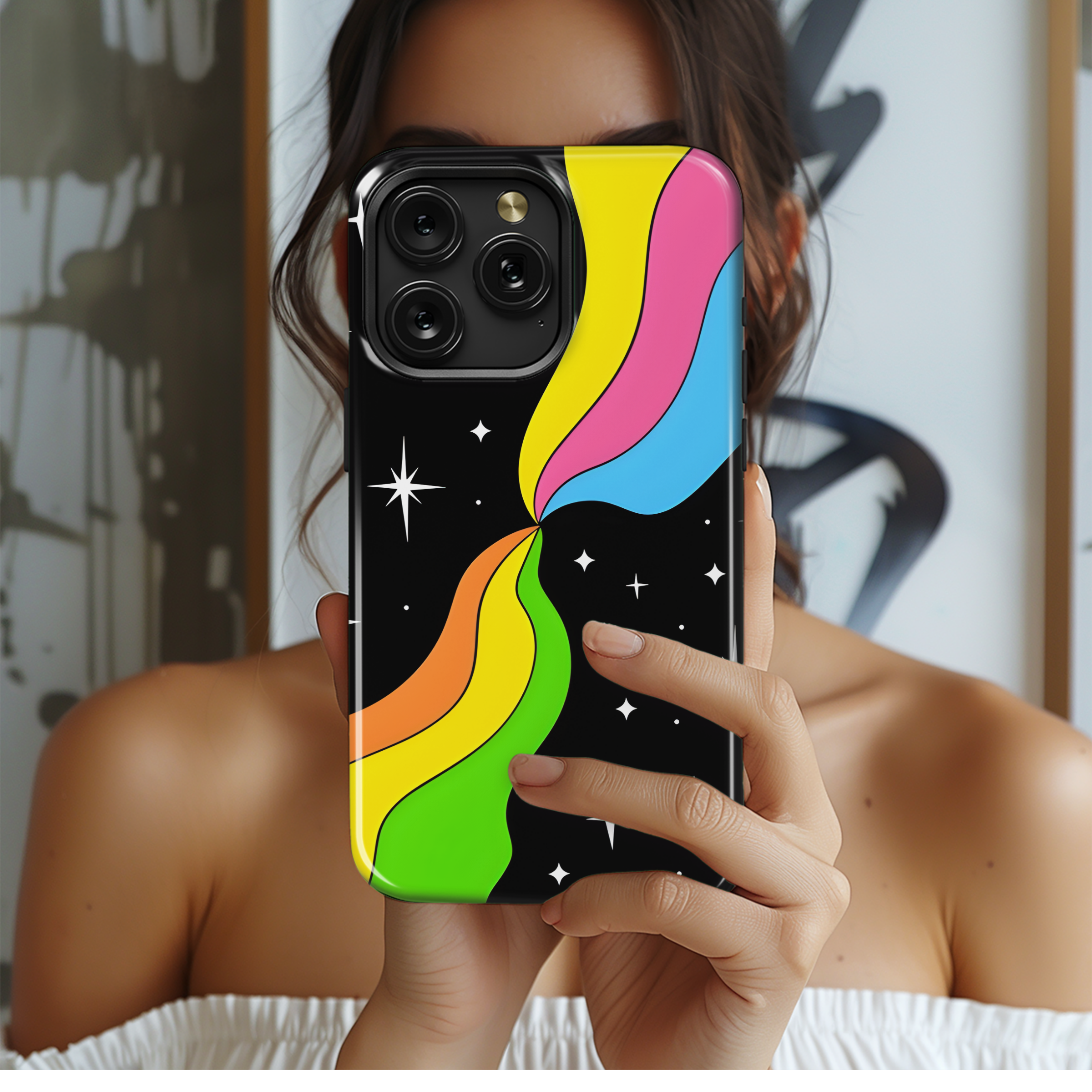 Psychedelic Space Y2K Phone Case iPhone Samsung Cover Pixel 2156