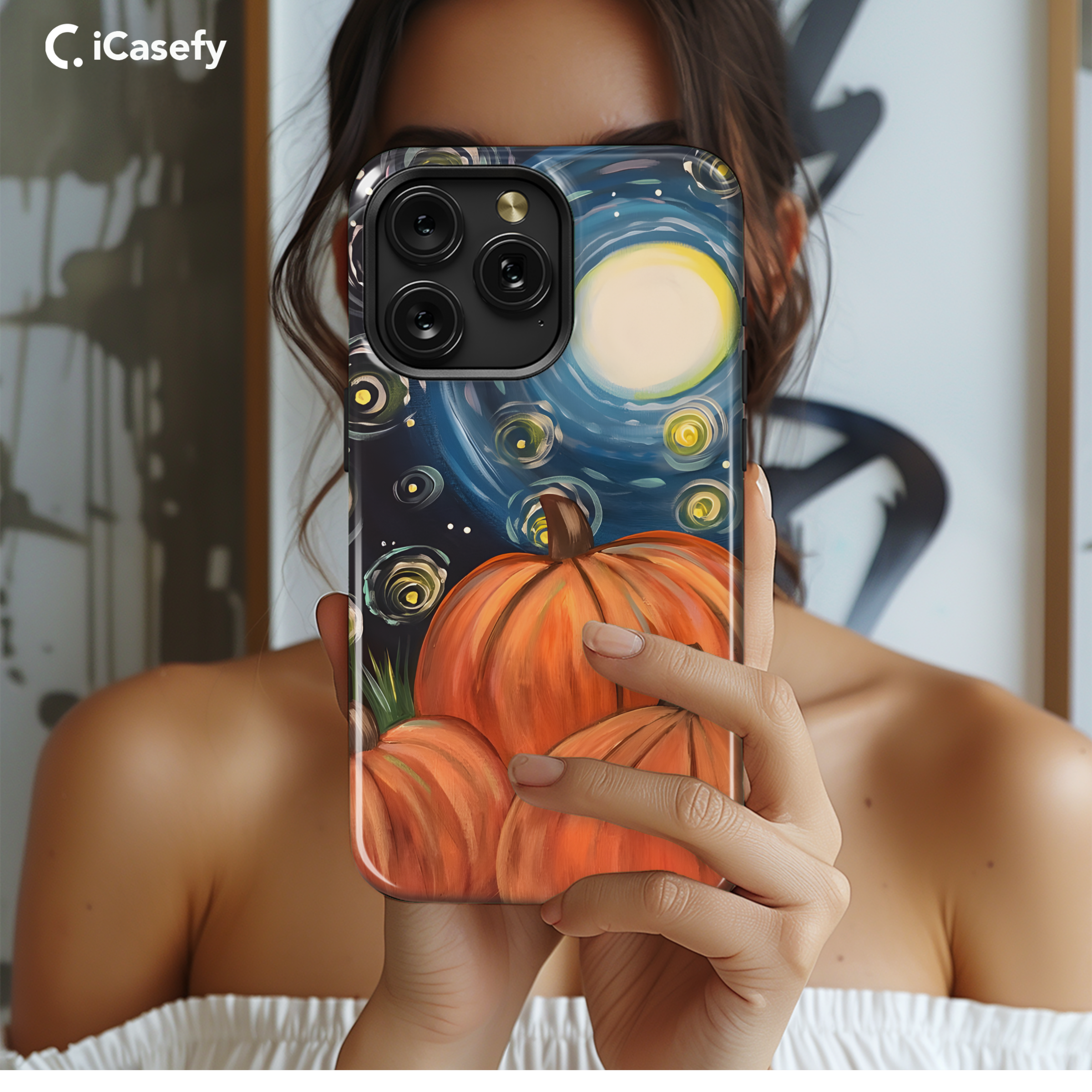 Pumpkin Art Phone Case iPhone Samsung Cover Pixel 1769