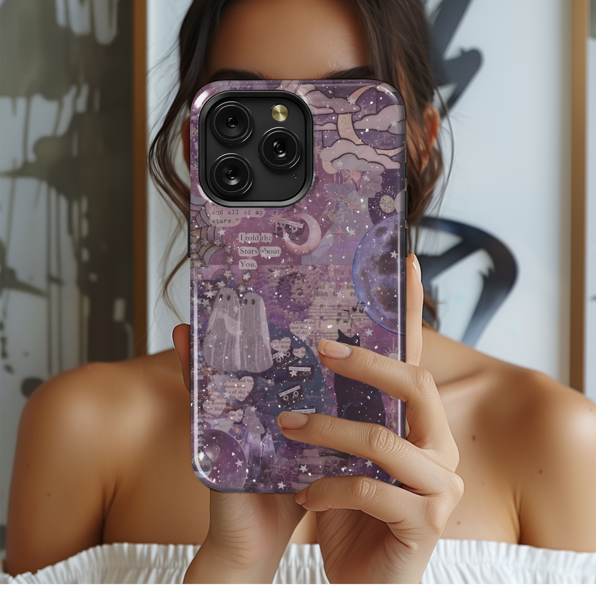 Purple Galaxy Dreams
 Phone Case iPhone Samsung Cover Pixel 4198