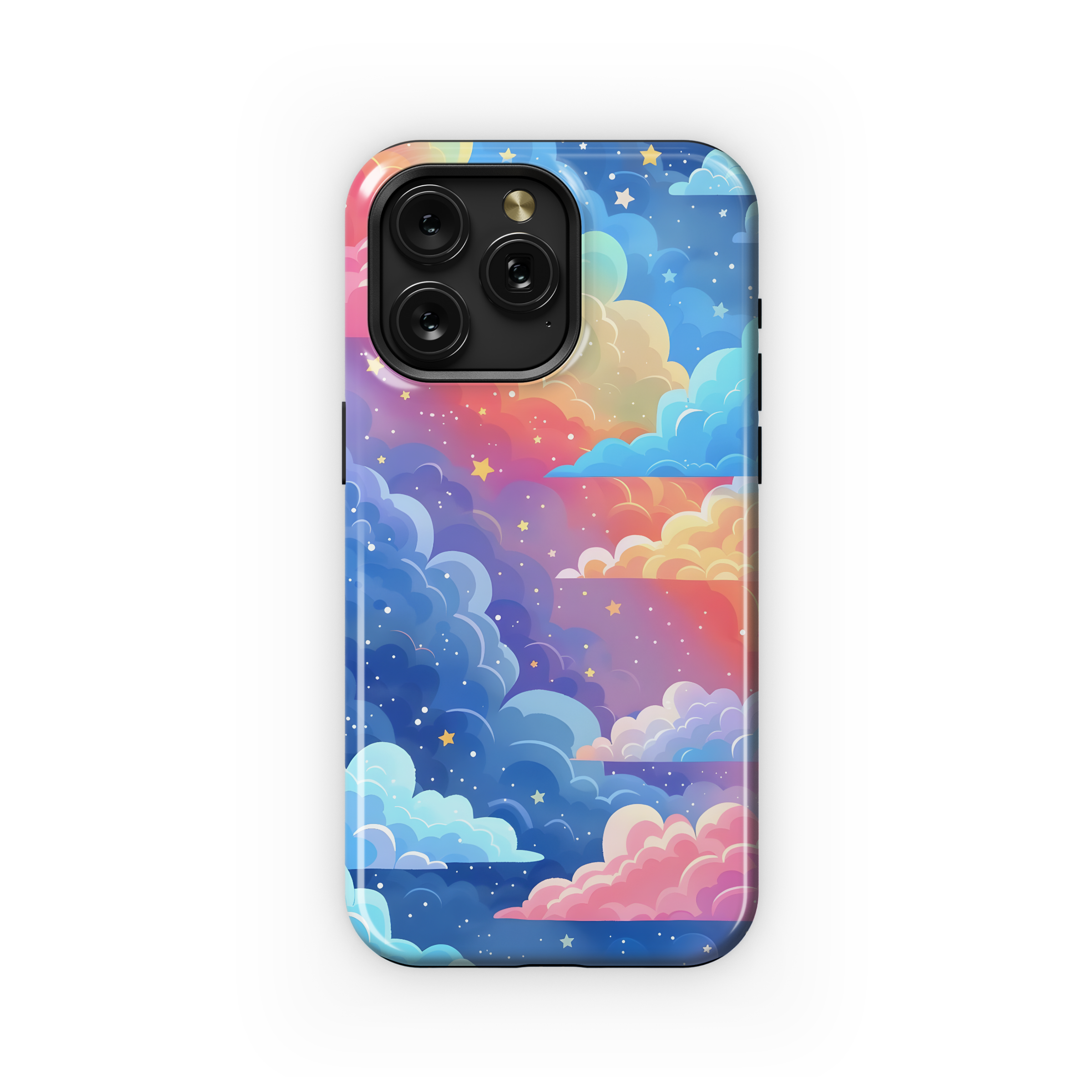 Rainbow Dream Clouds Phone Case iPhone Samsung Cover Pixel 4199