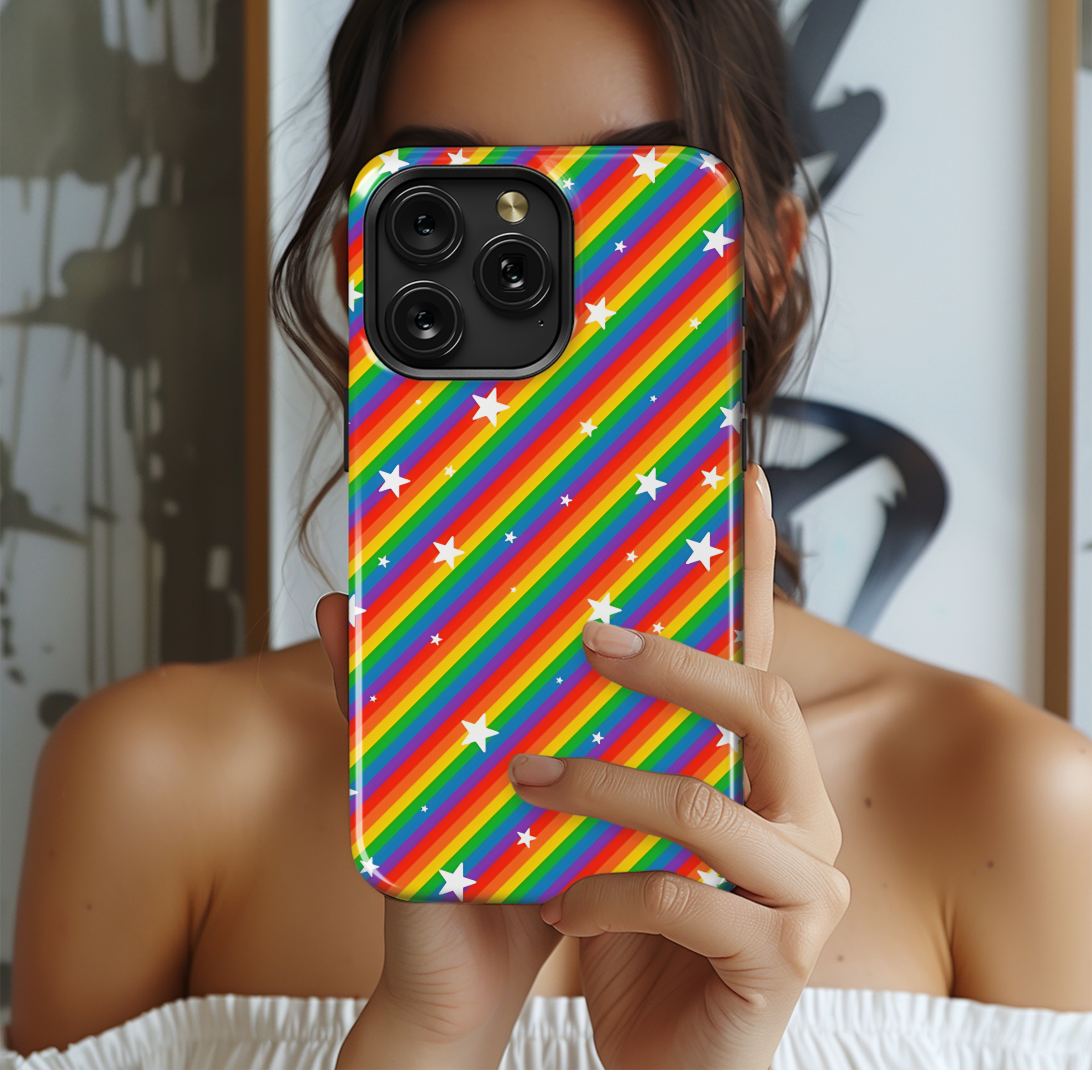 Rainbow Pride Month Phone Case iPhone Samsung Cover Pixel 3872