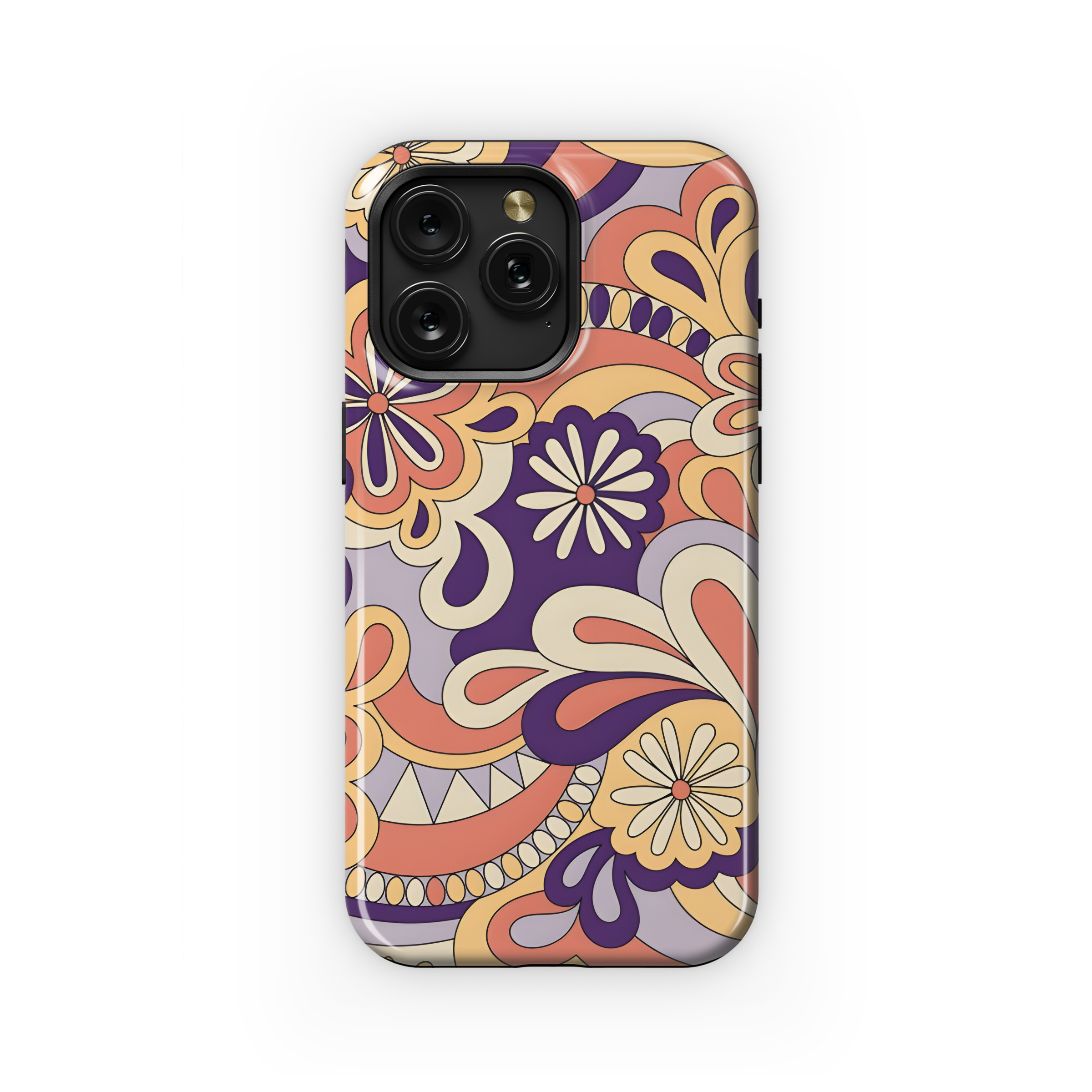 Retro 60s 70s Groovy Wavy Phone Case iPhone Samsung Cover Pixel 2481