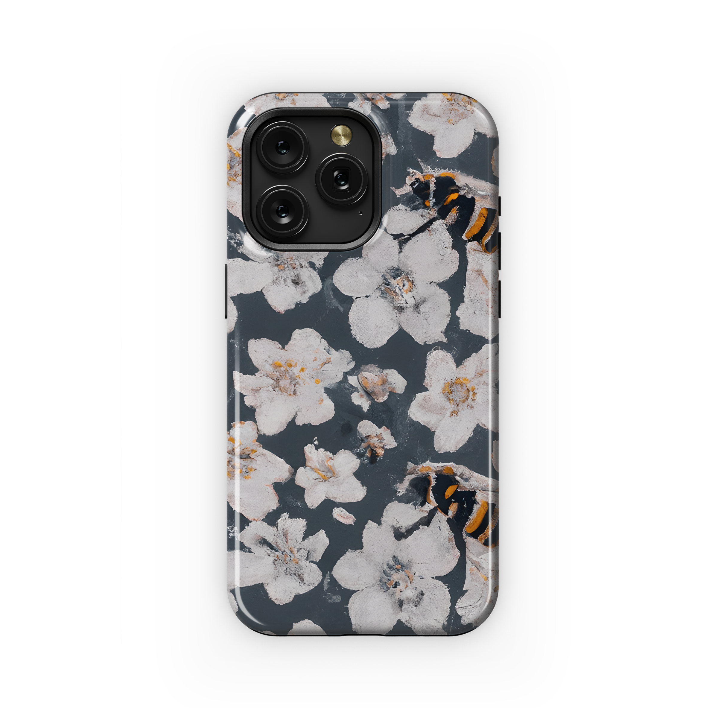 Retro Manuka Flower Bee Phone Case iPhone Samsung Cover Pixel 2935