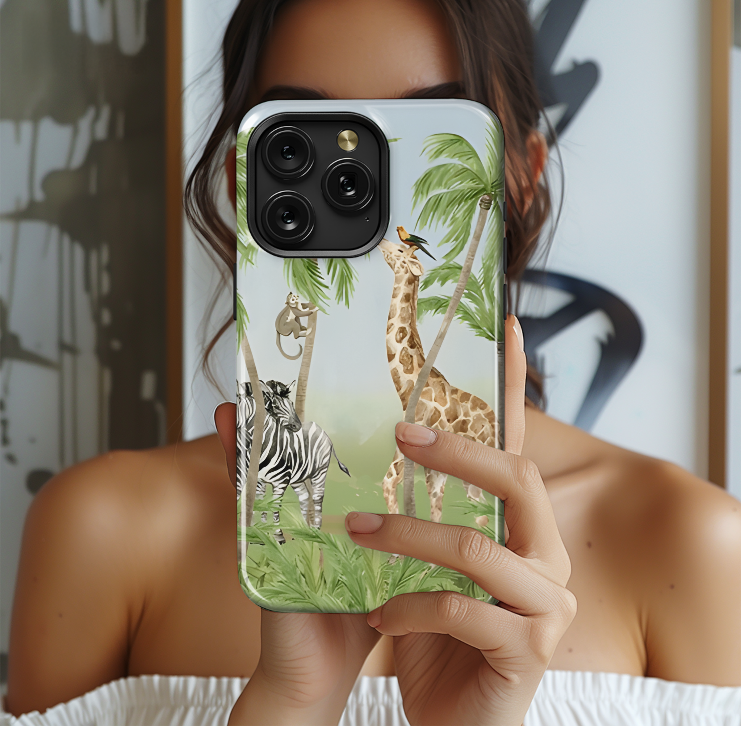 Safari Animals Phone Case iPhone Samsung Cover Pixel 2588