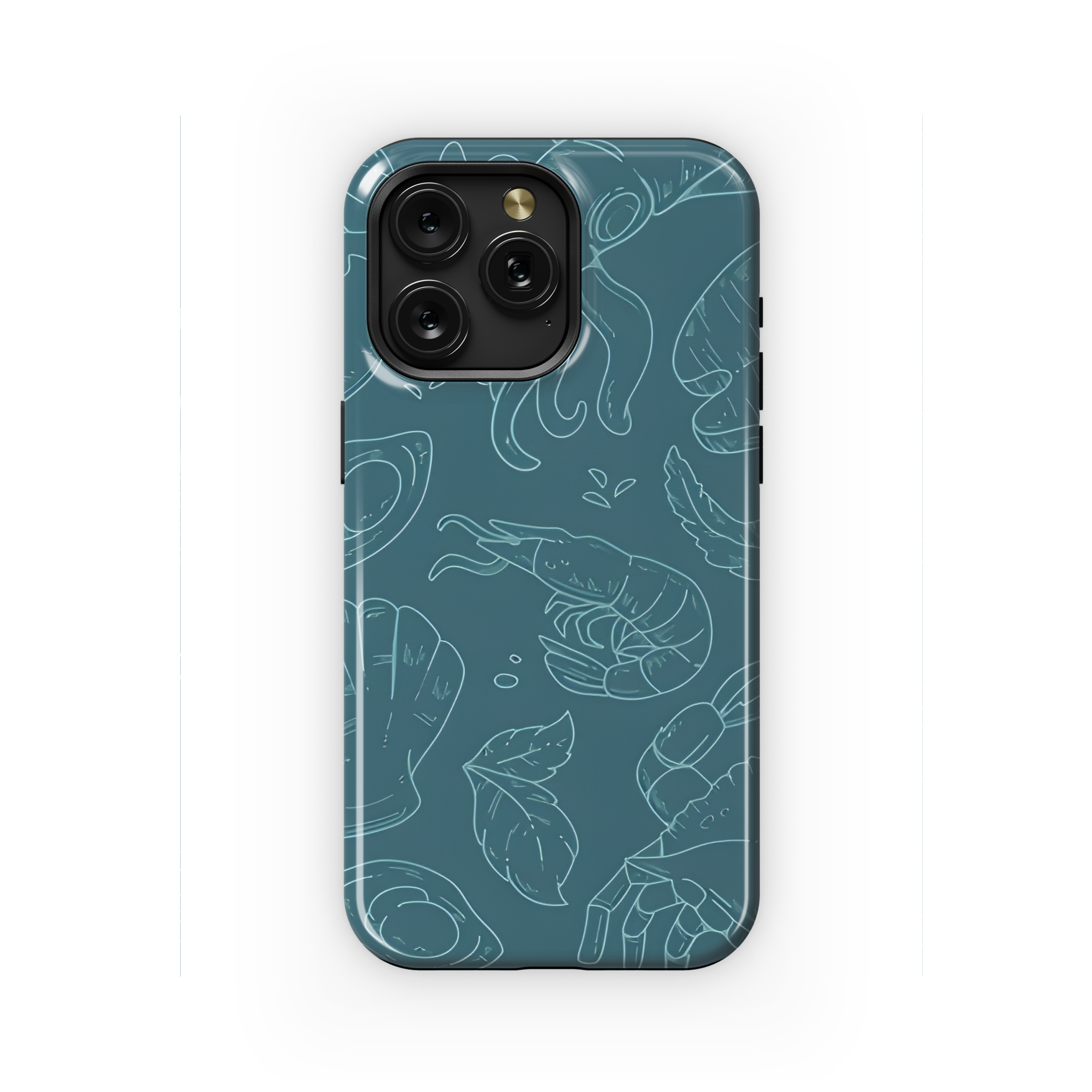 Seafood Line Art Phone Case iPhone Samsung Cover Pixel 2271