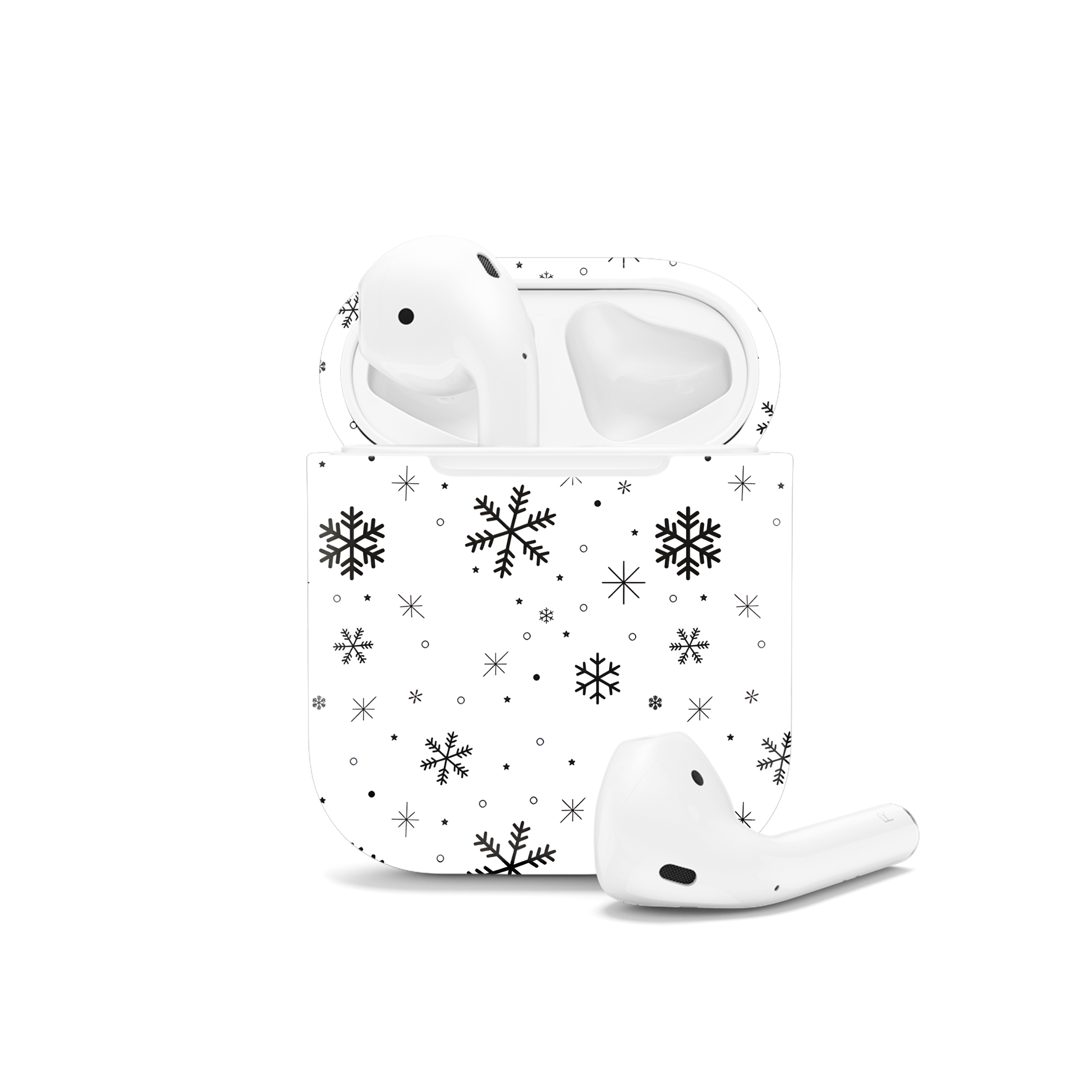 Seamless Snowflakes Pattern AirPods Case AirPods Pro AirPods Pro 2 AirPods 3 AirPods 2 Glossy 2157