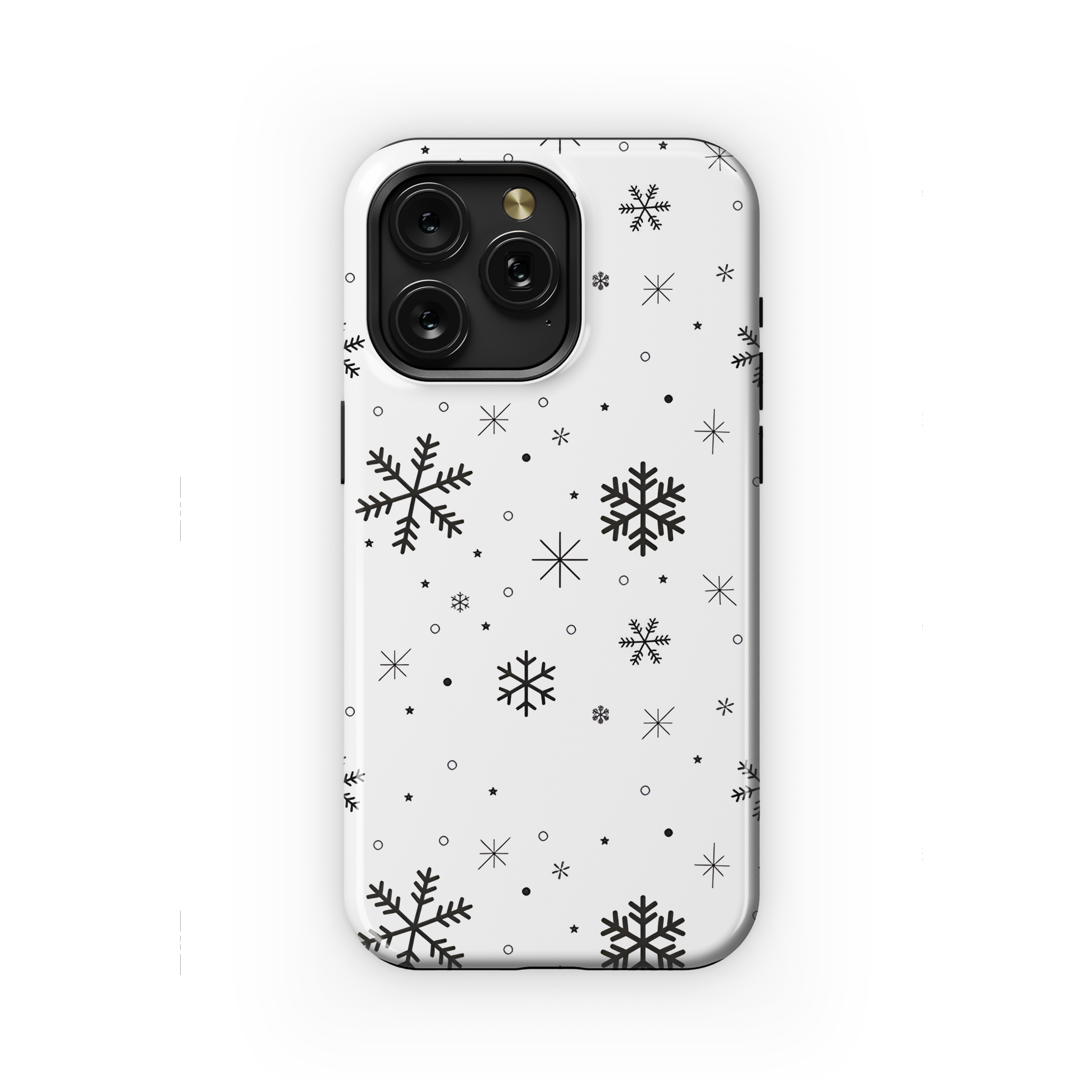 Seamless Snowflakes Pattern Phone Case iPhone Samsung Cover Pixel 2157