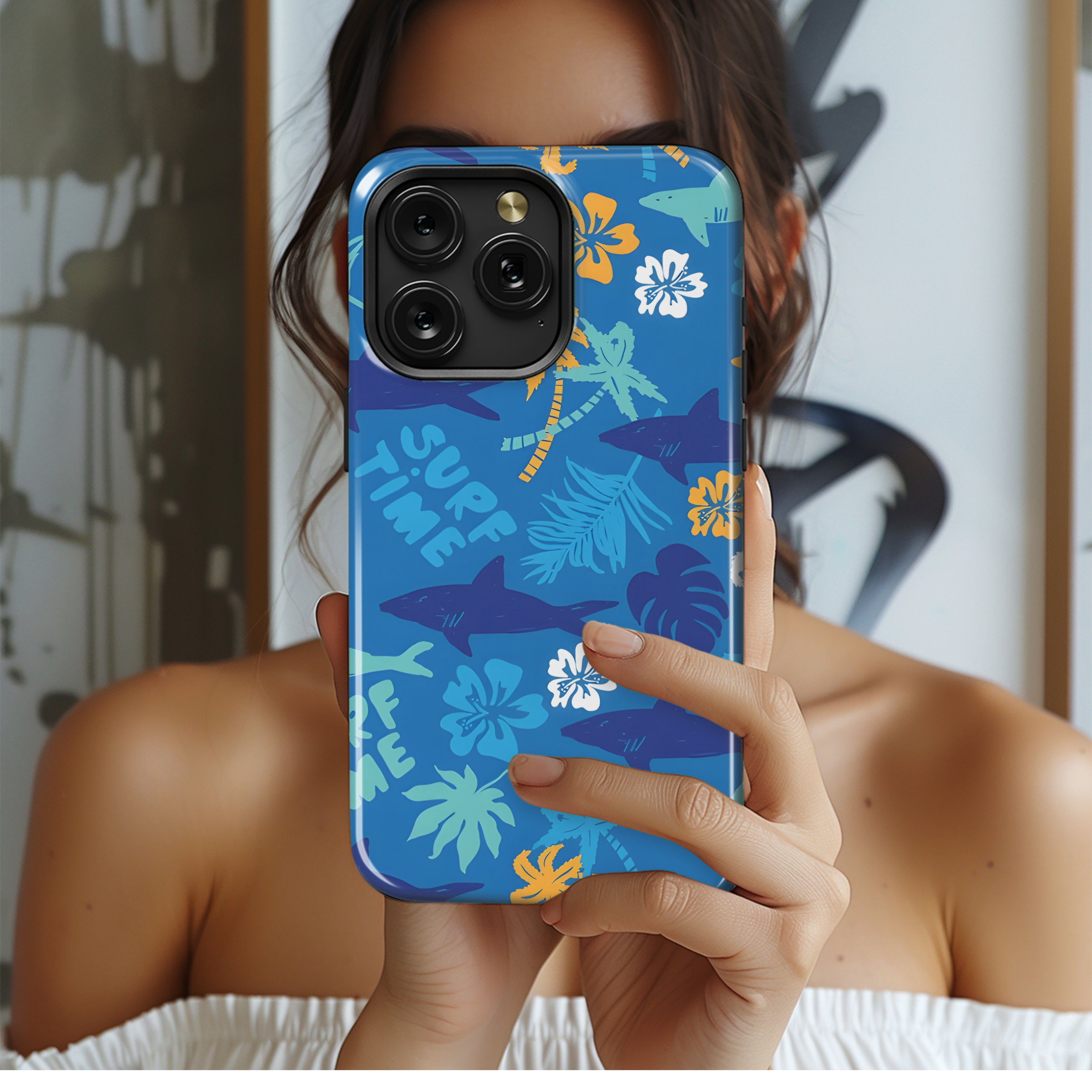 Seamless Tropical Summer Pattern Phone Case iPhone Samsung Cover Pixel 2268