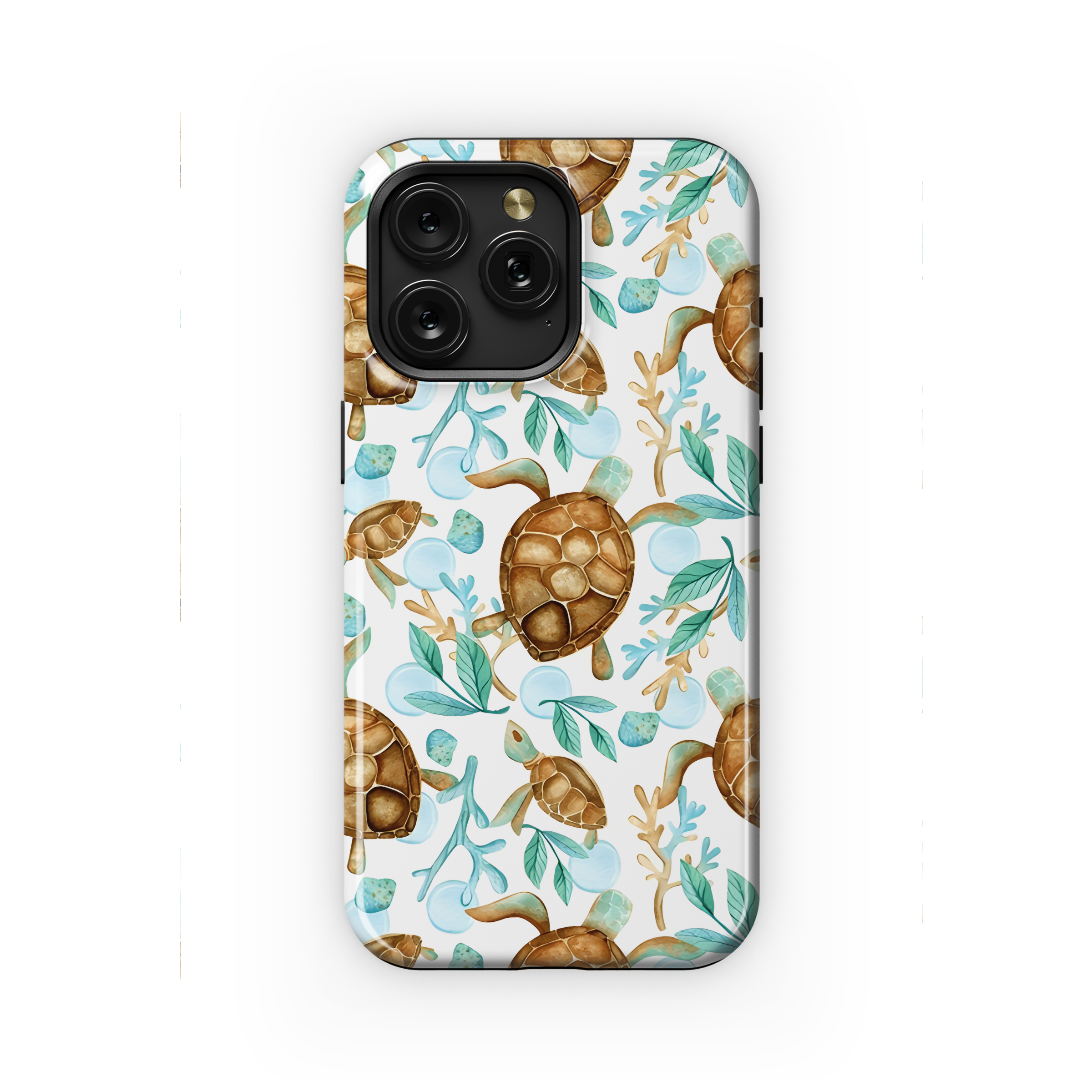 Seamless Underwater Watercolor Pattern Phone Case iPhone Samsung Cover Pixel 2329