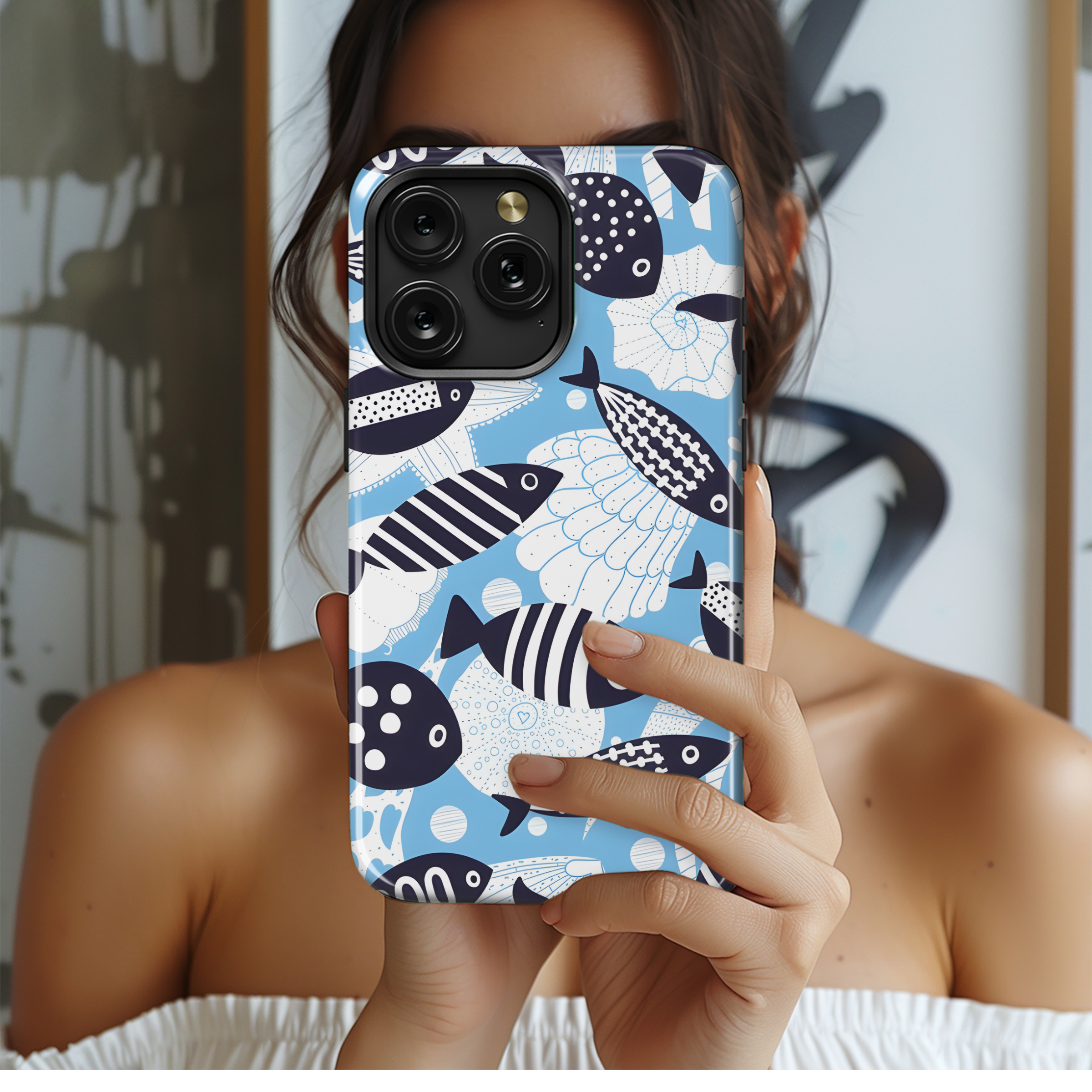 Seaweed and Fish Phone Case iPhone Samsung Cover Pixel 2701