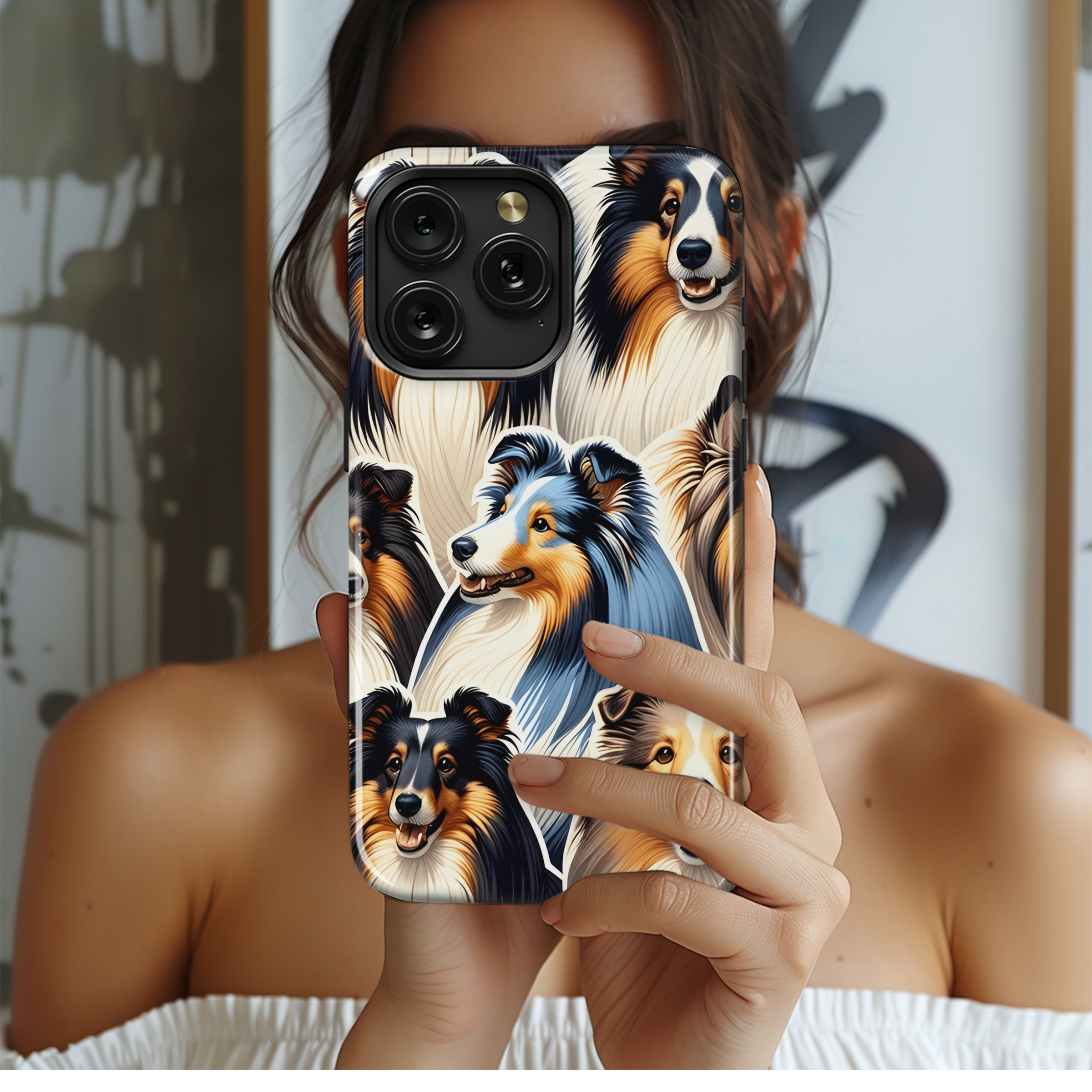 Sheltie Coat Phone Case iPhone Samsung Cover Pixel 2745