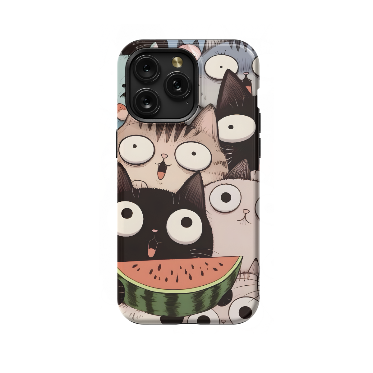 Silly Cat Drawing Phone Case iPhone Samsung Cover Pixel 1624