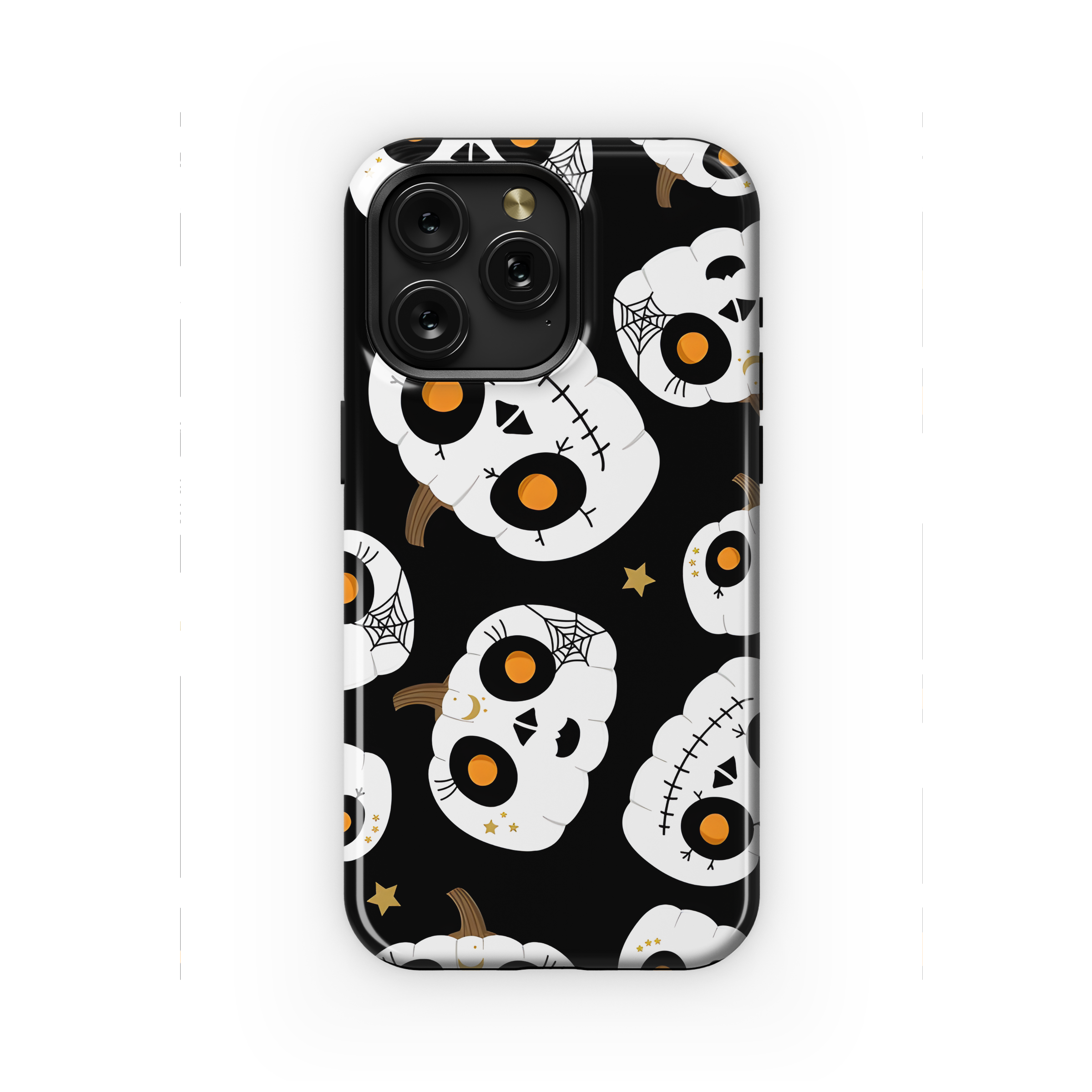 Skeleton Face Pumpkin Pattern Phone Case iPhone Samsung Cover Pixel 2289