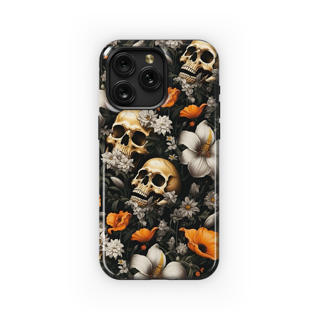 Skull Head Floral Paradise Phone Case iPhone Samsung Cover Pixel 1701