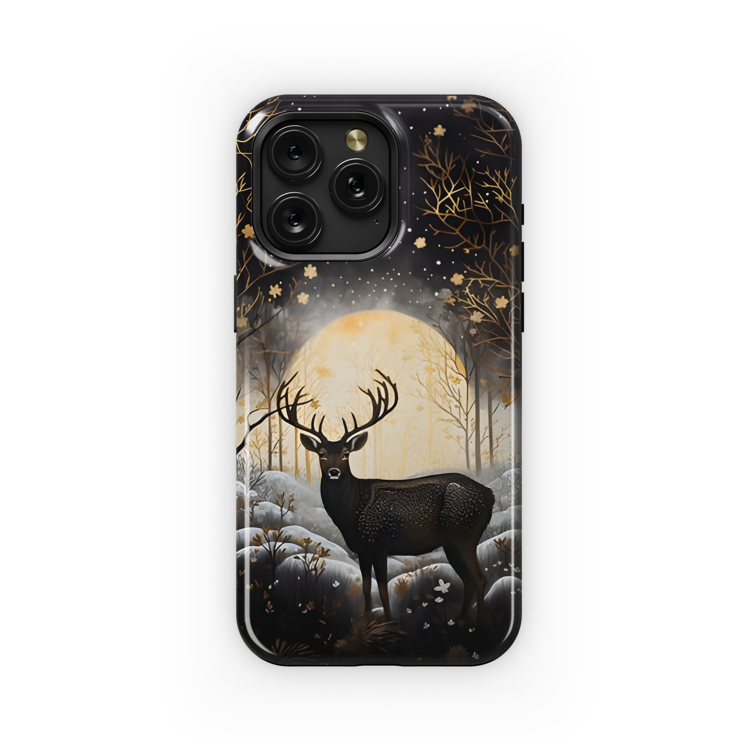 Snow Texture Reindeer Winter Phone Case iPhone Samsung Cover Pixel 1920