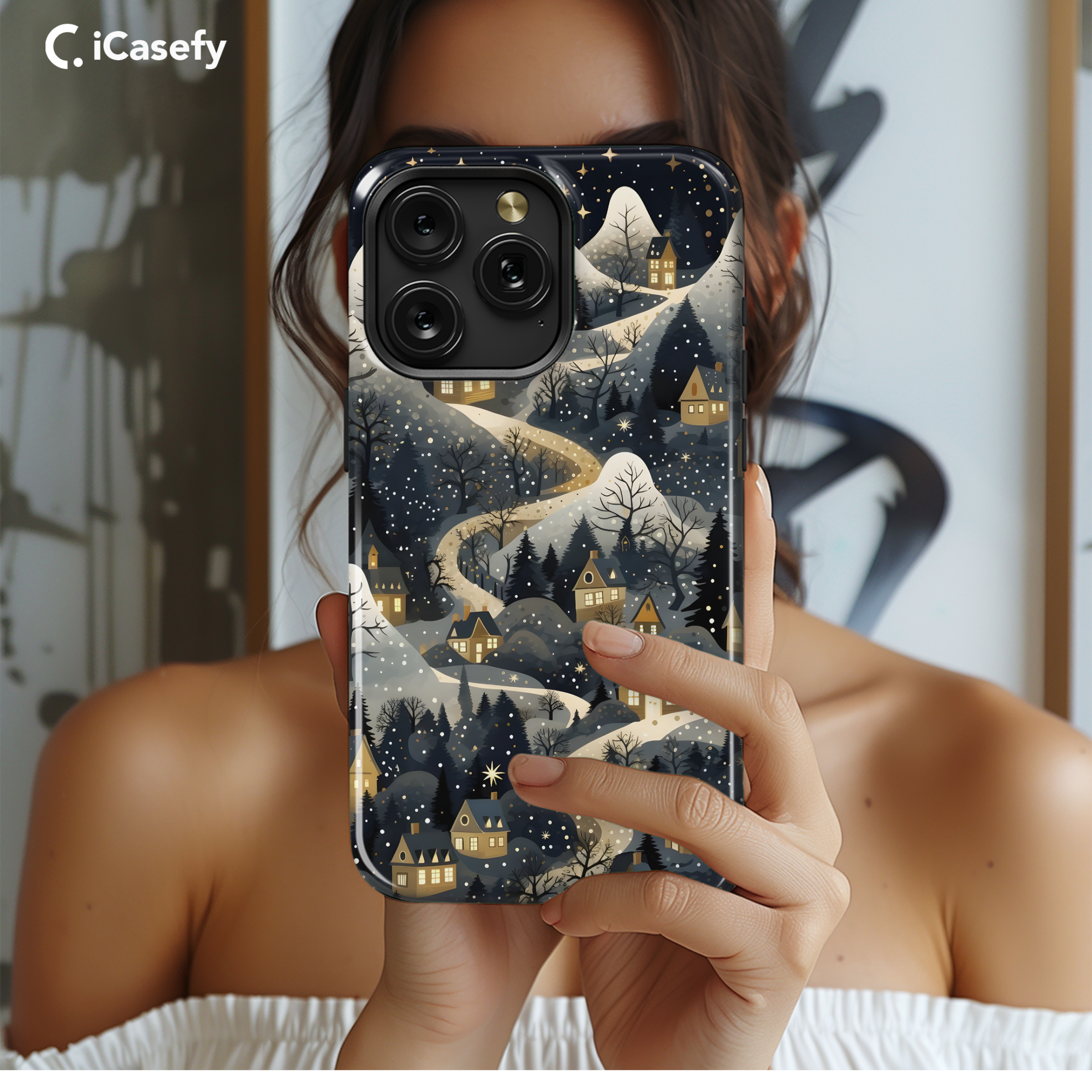 Snow Texture Winter Phone Case iPhone Samsung Cover Pixel 1917