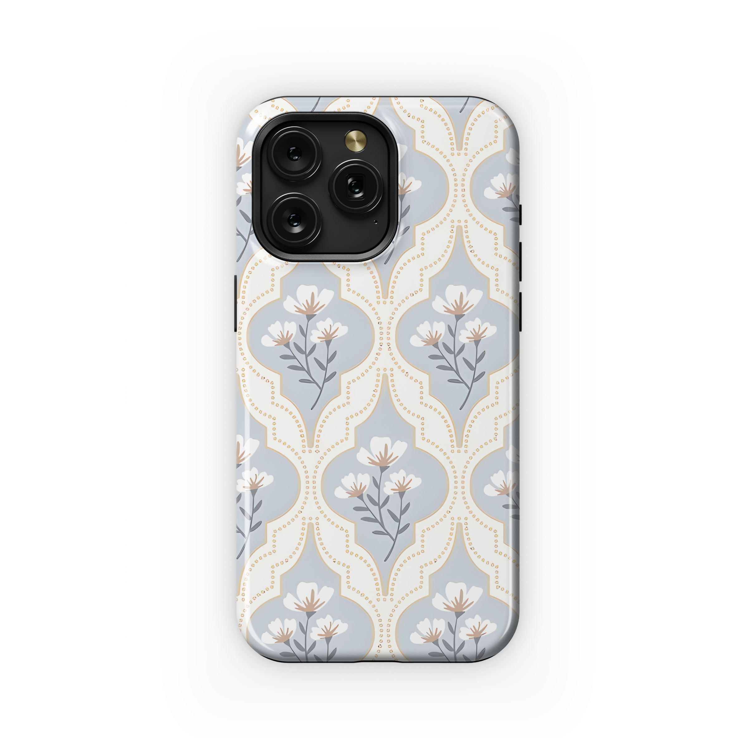 Spring Damask Floral Blue Phone Case iPhone Samsung Cover Pixel 2508