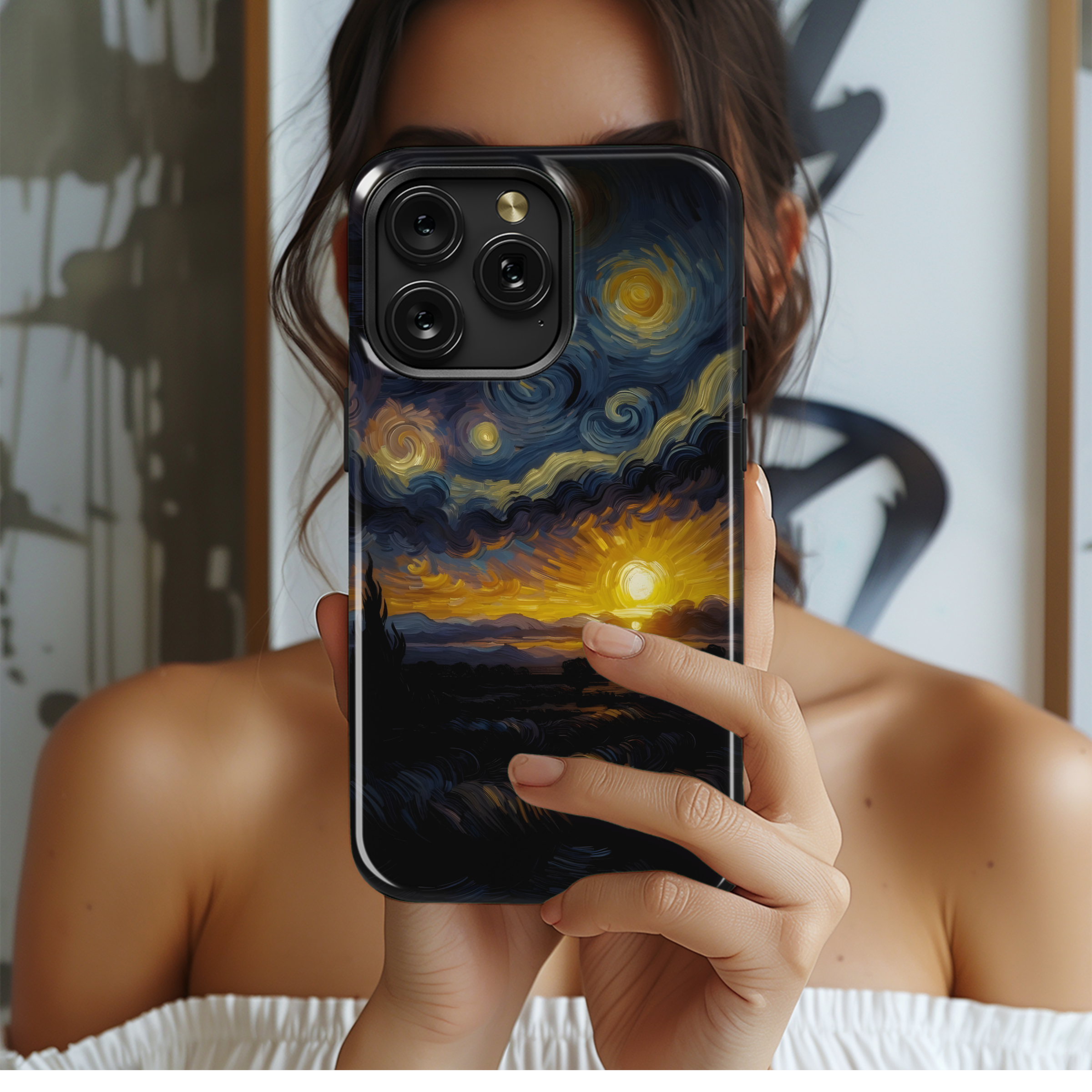 Starry Sunset Landscape
 Phone Case iPhone Samsung Cover Pixel 4159