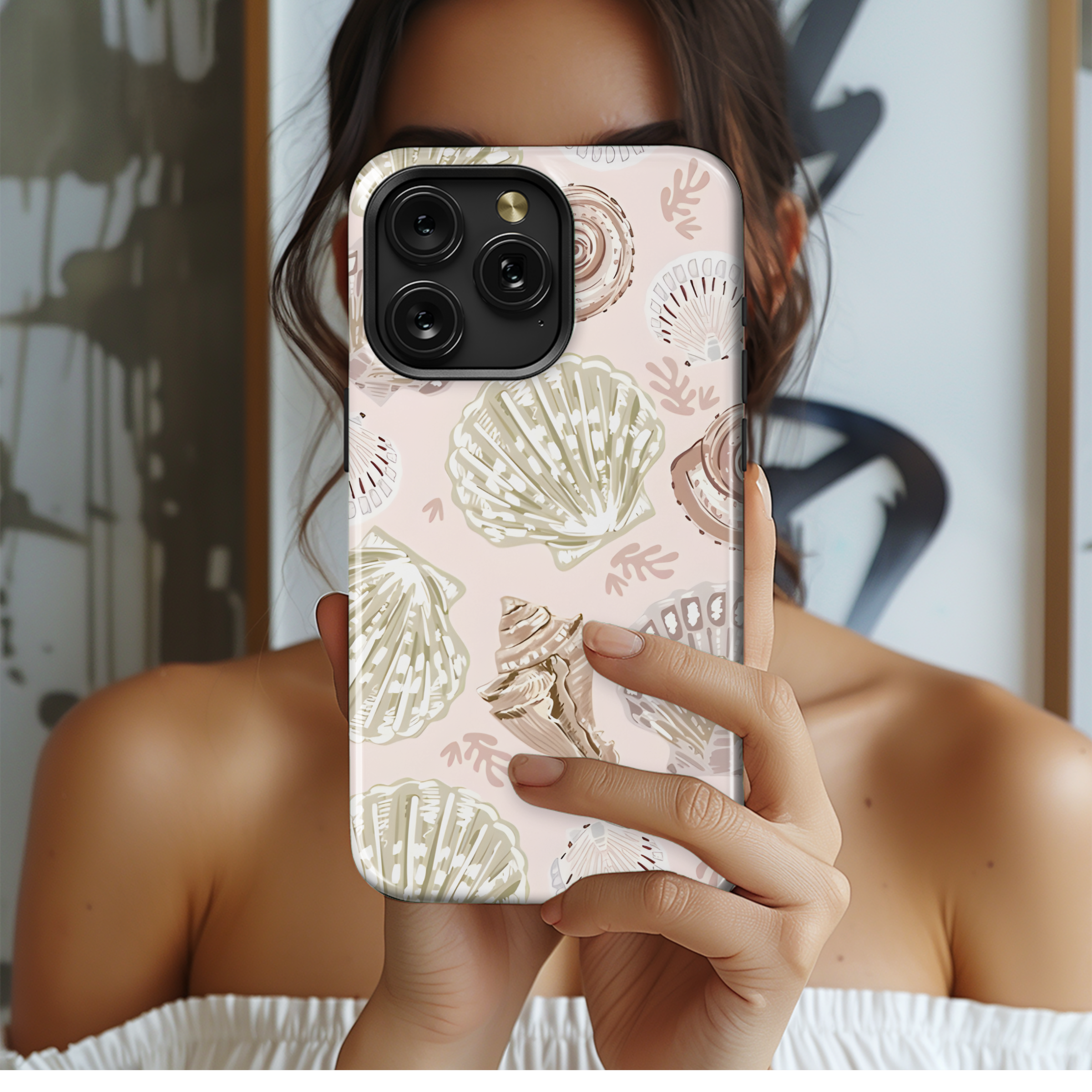 Summer Sea Shells Phone Case iPhone Samsung Cover Pixel 2620