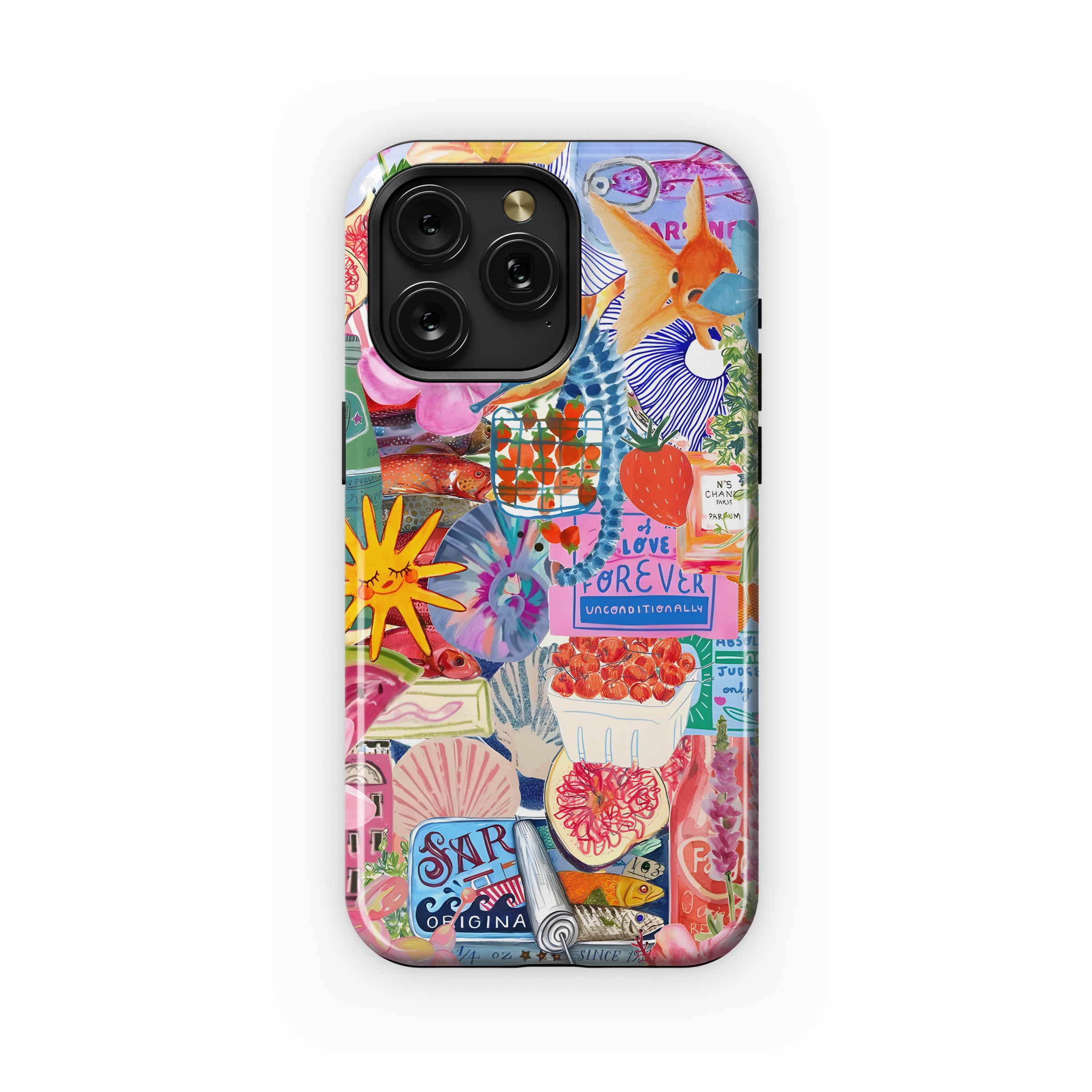 Summertime Collage Art
 Phone Case iPhone Samsung Cover Pixel 4177