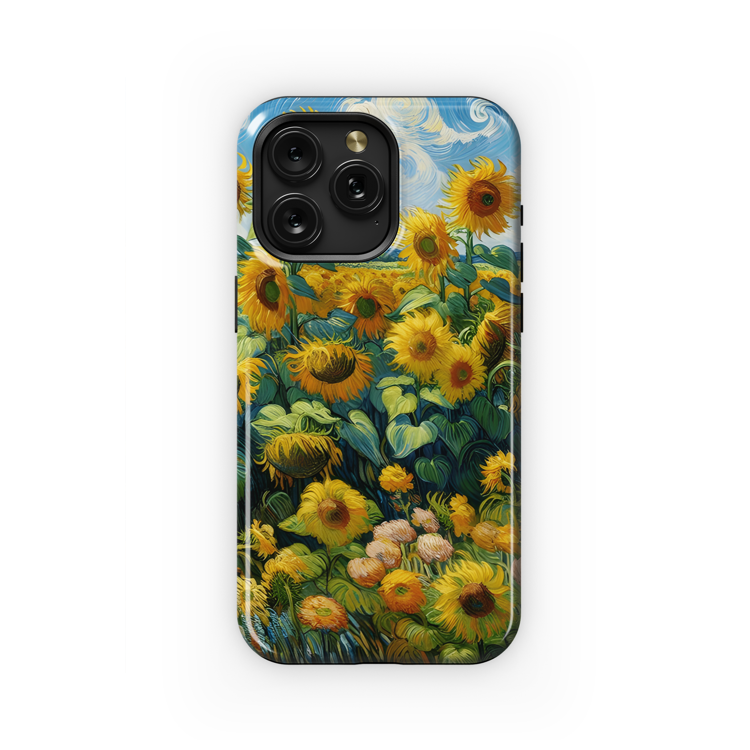 Sunflower Painting Van Gogh Phone Case iPhone Samsung Cover Pixel 2418