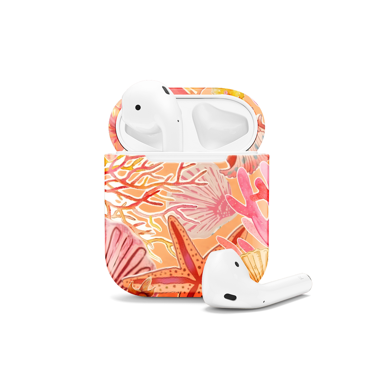 Sunset Ocean Collage Coral Beachy Sea Girl AirPods Case AirPods Pro AirPods Pro 2 AirPods 3 AirPods 2 Glossy 1512