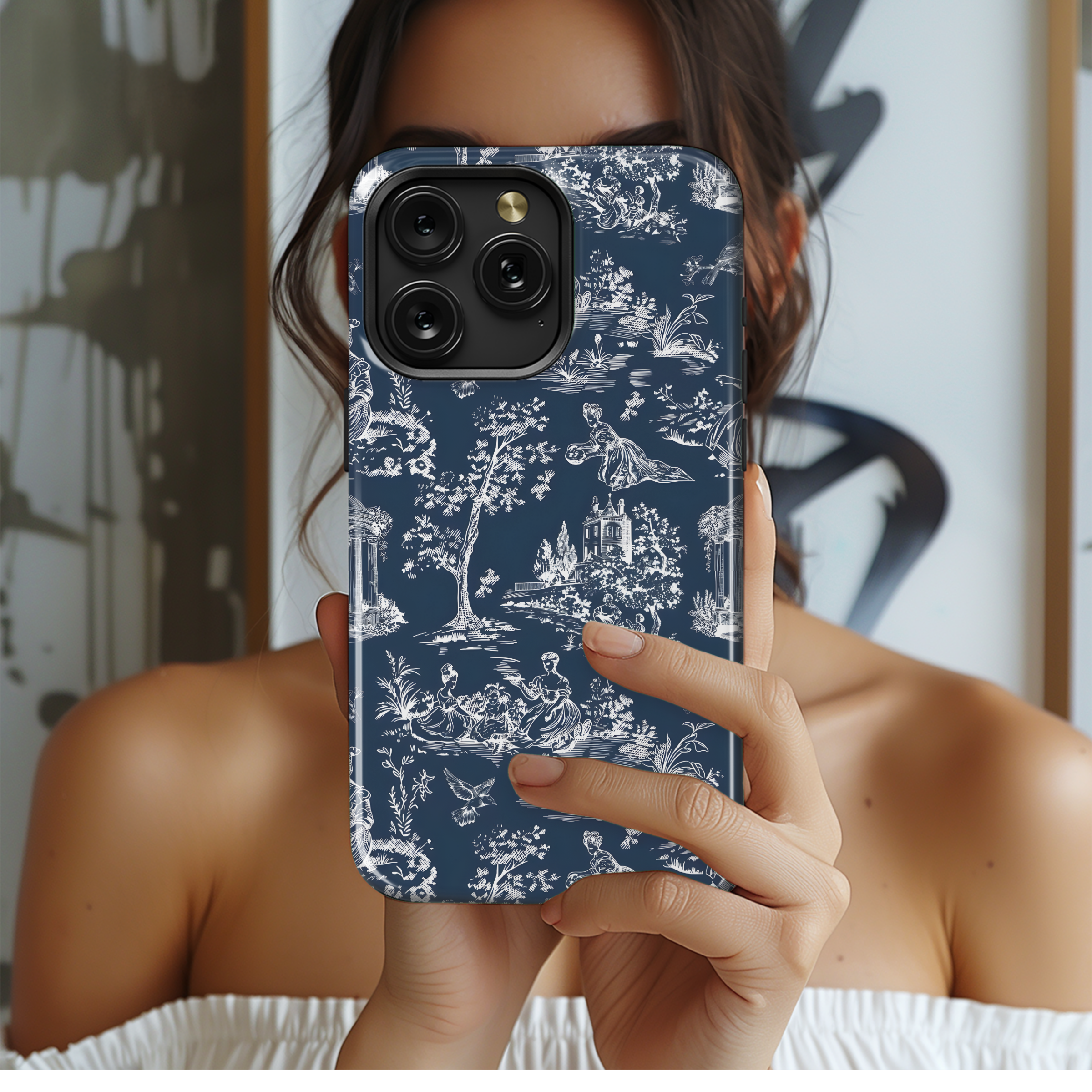 Toile Garden Romance
 Phone Case iPhone Samsung Cover Pixel 4047