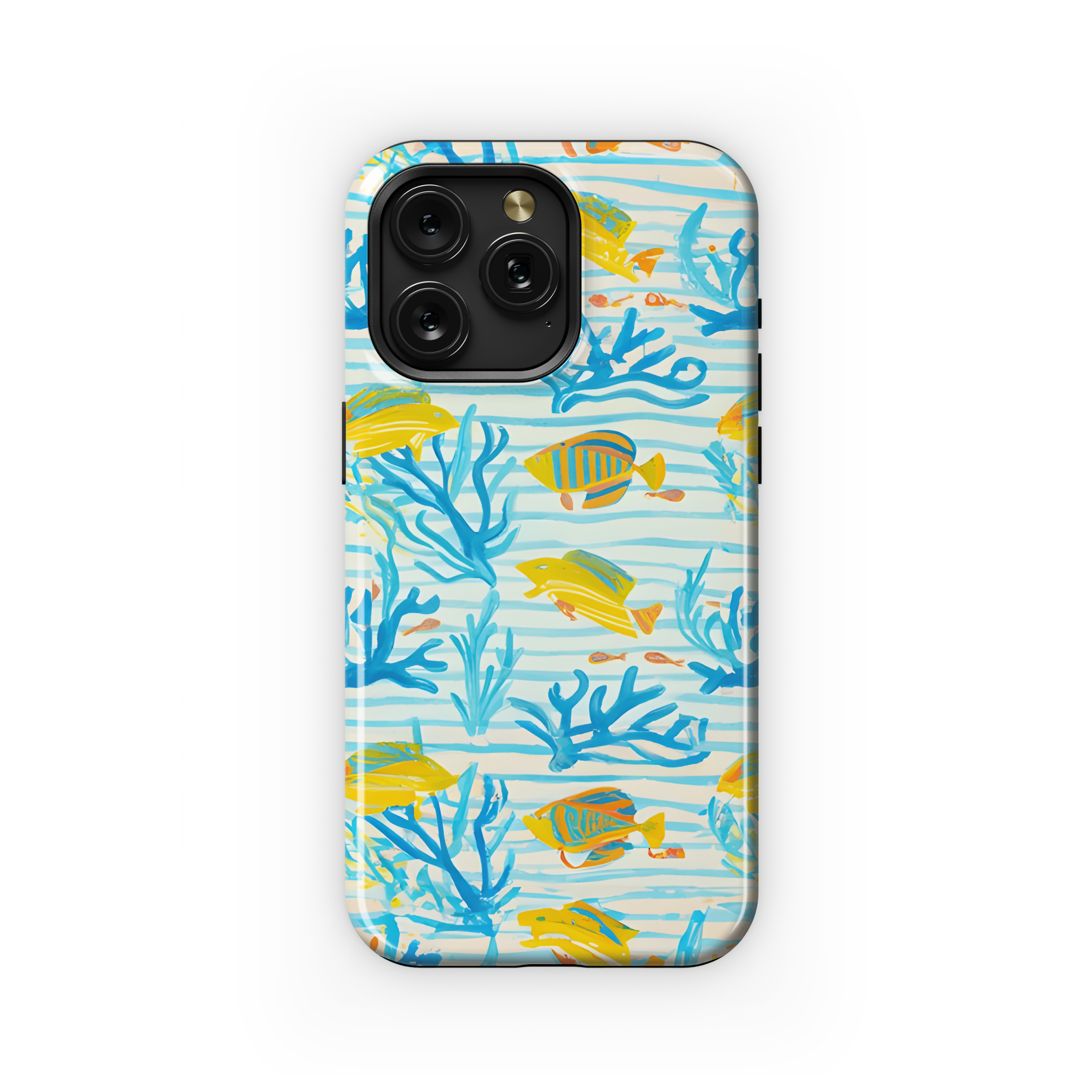 Tropical Fish Watercolor Phone Case iPhone Samsung Cover Pixel 2940