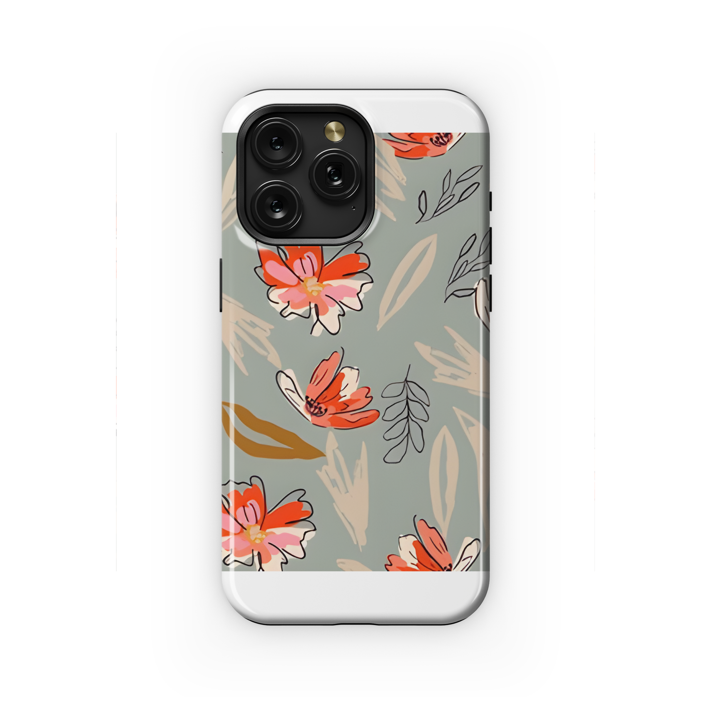 Tropical Floral Seamless Pattern Phone Case iPhone Samsung Cover Pixel 2336