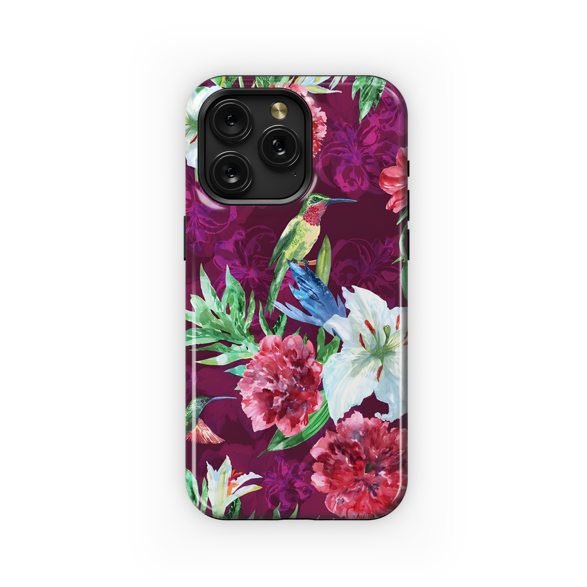 Tropical Floral Watercolor Phone Case iPhone Samsung Cover Pixel 2664