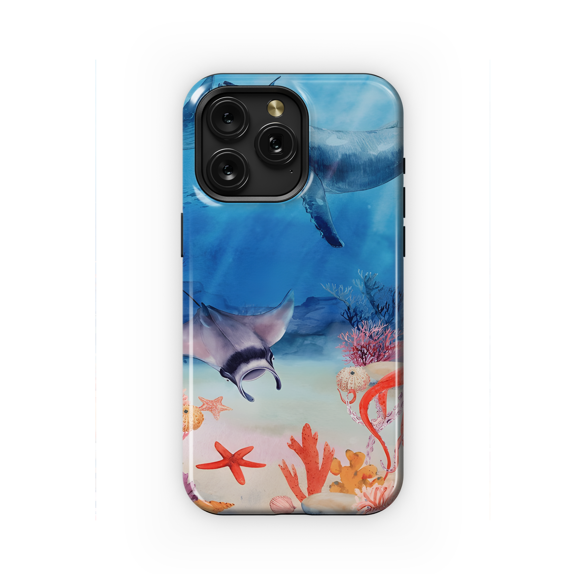 Underwater Landscape Illustration Phone Case iPhone Samsung Cover Pixel 2107